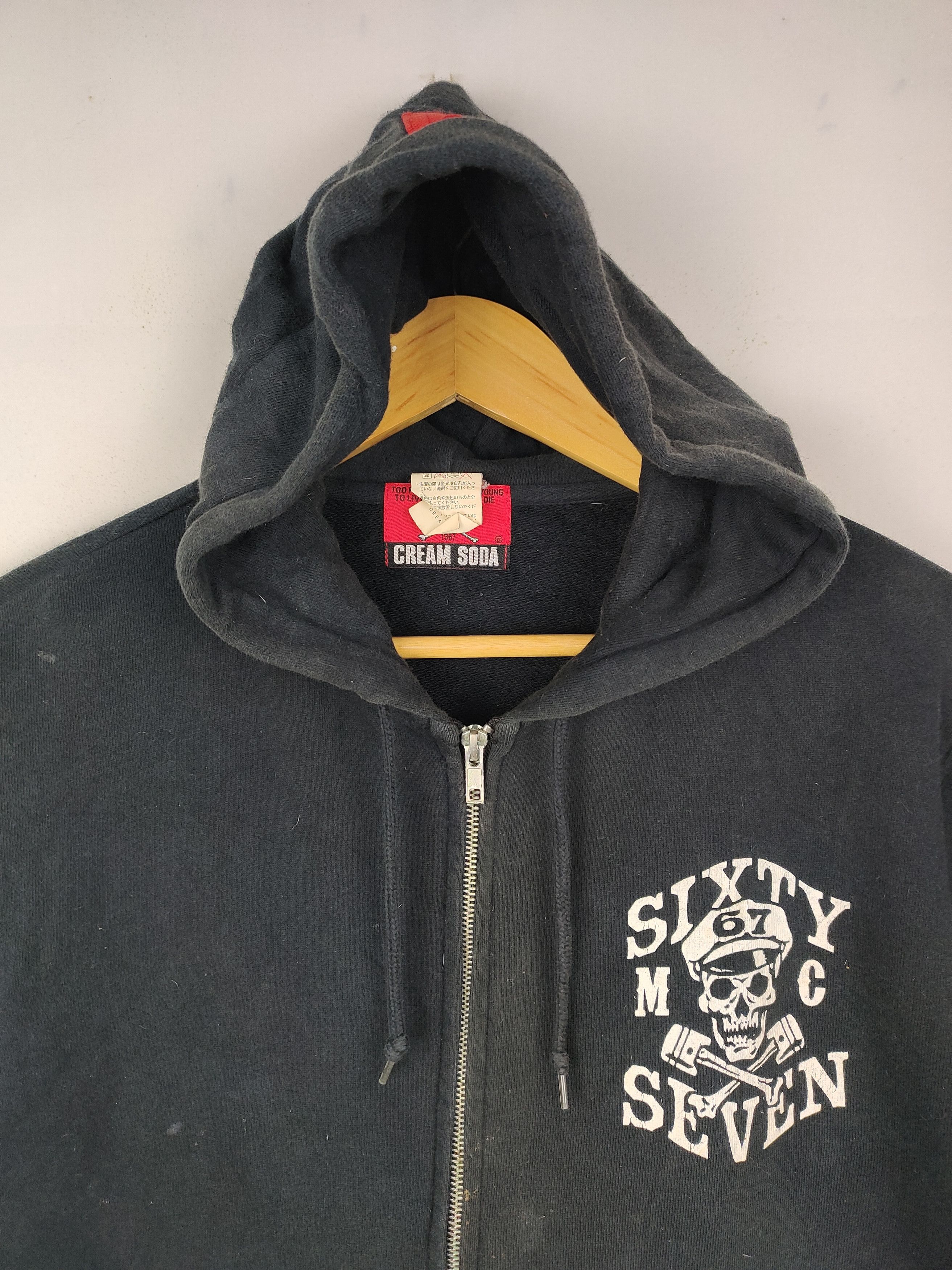 Japanese Brand Vintage Cream Soda Zipper Hoodie Size US M / EU 48-50 / 2 - 3 Thumbnail