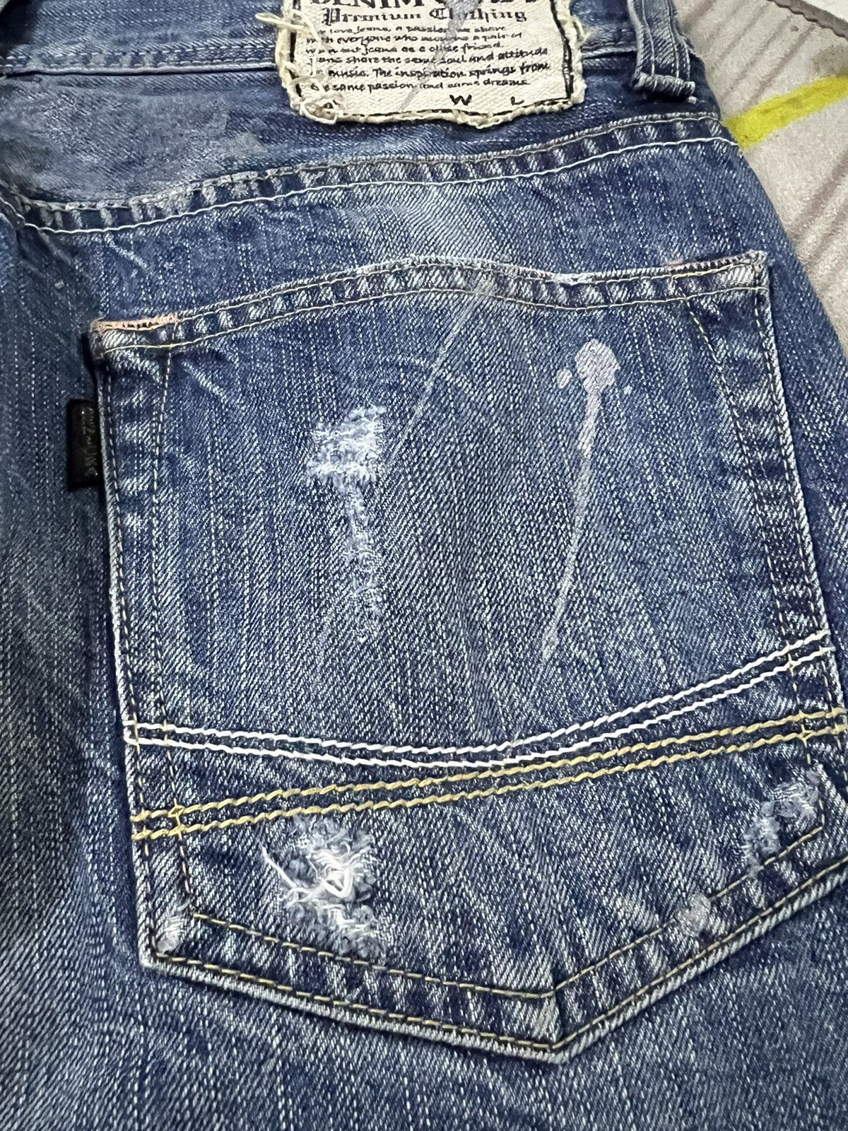 If Six Was Nine × Japanese Brand DENIM CRAFT DISTRESSED JEANS VERY RARE Size US 30 / EU 46 - 9 Thumbnail