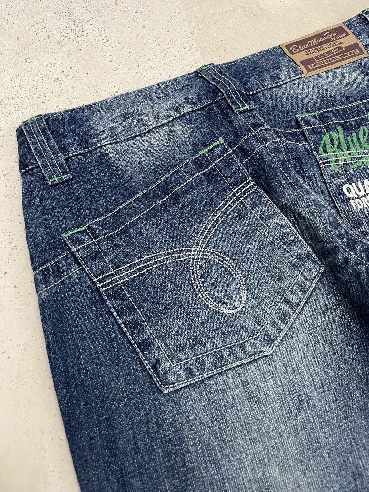 Blue Blue Japan × Hysteric Glamour × Japanese Brand Blue Moon Blue Y2k Style Wording Pocket Clone Devgru Style Size US 30 / EU 46 - 13 Thumbnail