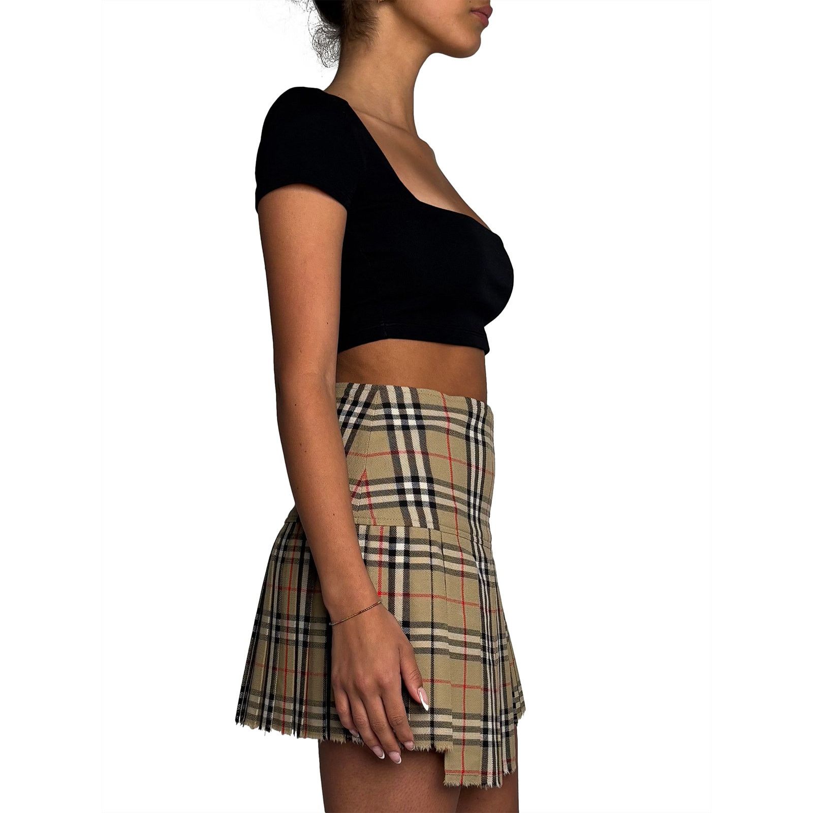 Burberry Check Mini Skirt Size 26" / US 2 / IT 38 - 3 Thumbnail