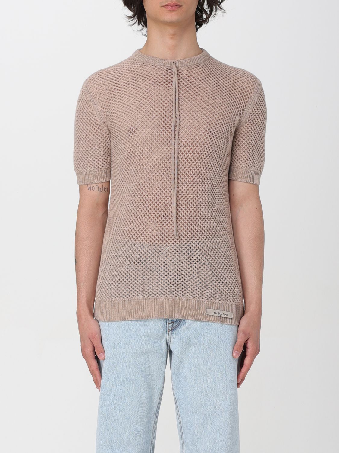 image of Fendi Sweater Men Natural (Size Small)