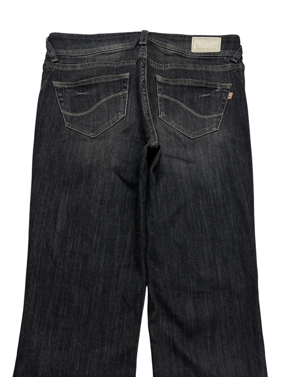 Tornado Mart BELL BOTTOM VINTAGE 🇯🇵 WHISKER CLAWMARK BOOTCUT DARK DENIM Size US 31 - 8 Thumbnail