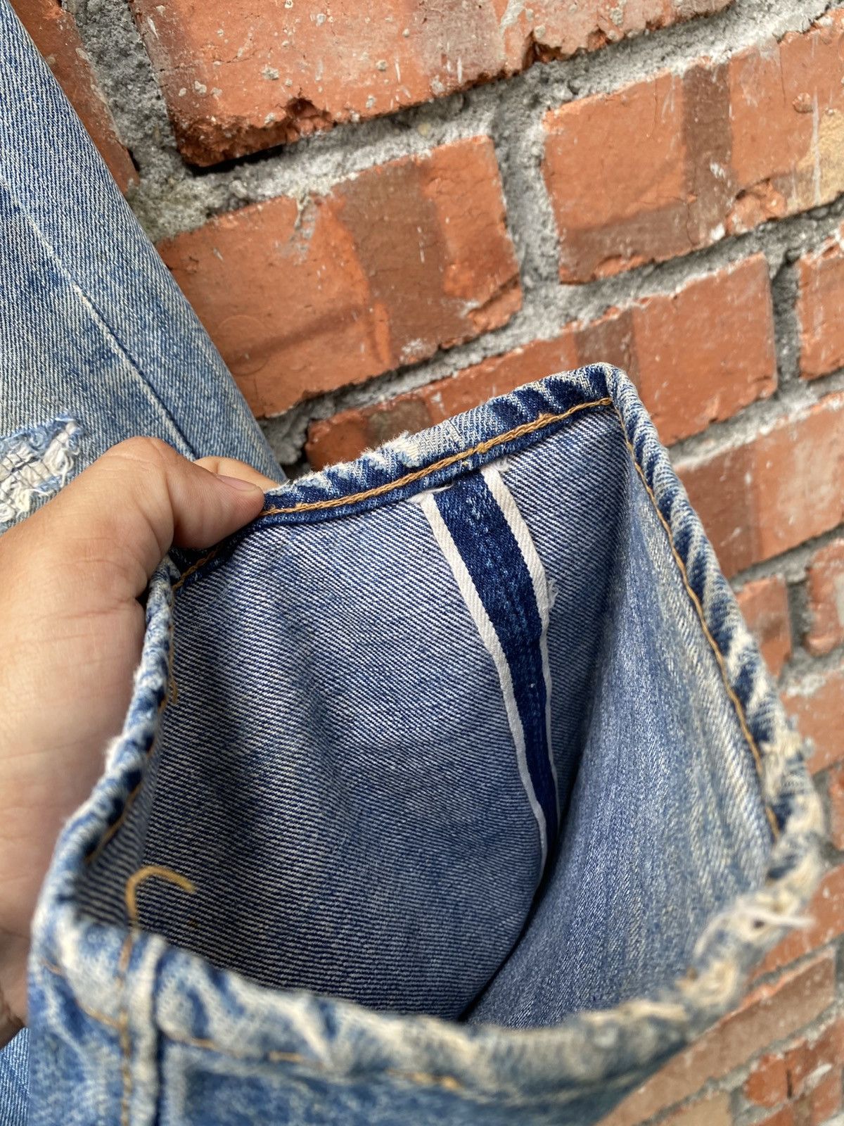 Vintage W32x30 Vintage levi's 501 redline made in USA 80s distressed Size US 32 / EU 48 - 6 Thumbnail