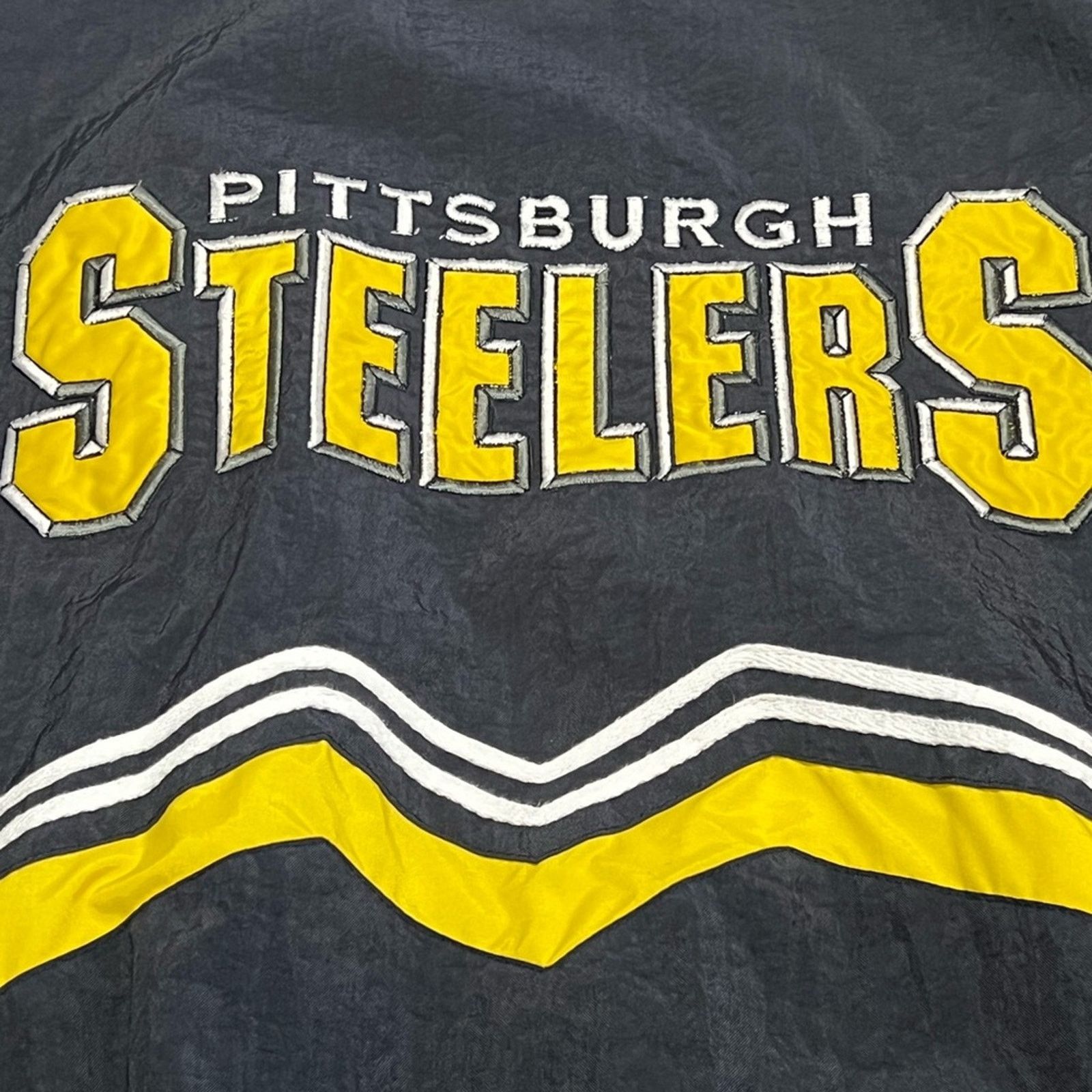 Logo Athletic Vintage NFL Pro Line Steelers Logo Athletic Jacket FULL ZIP Size US XL / EU 56 / 4 - 7 Thumbnail