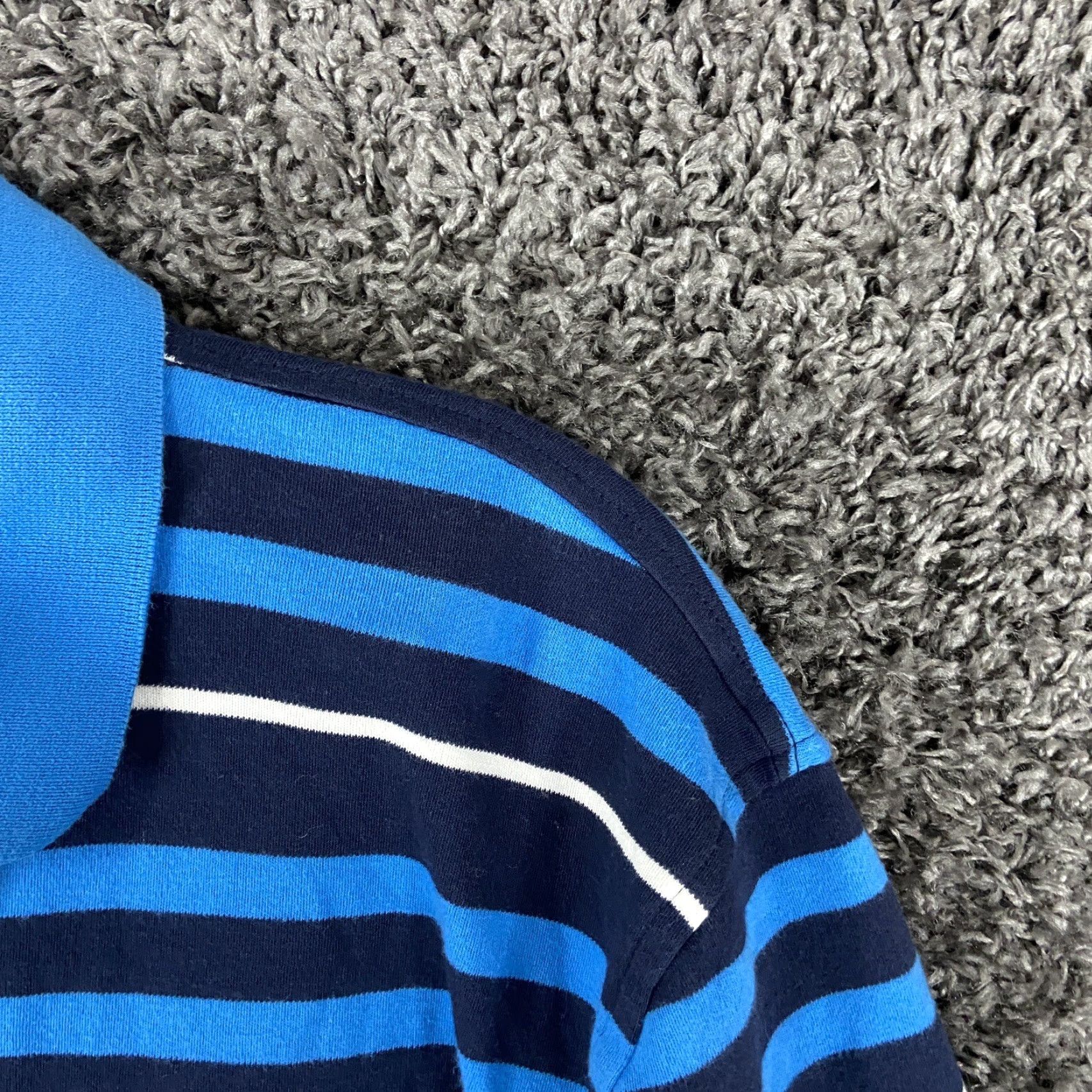 Tommy Hilfiger TOMMY HILFIGER Striped Polo Shirt Blue Adult XL Mens Size US XL / EU 56 / 4 - 4 Thumbnail