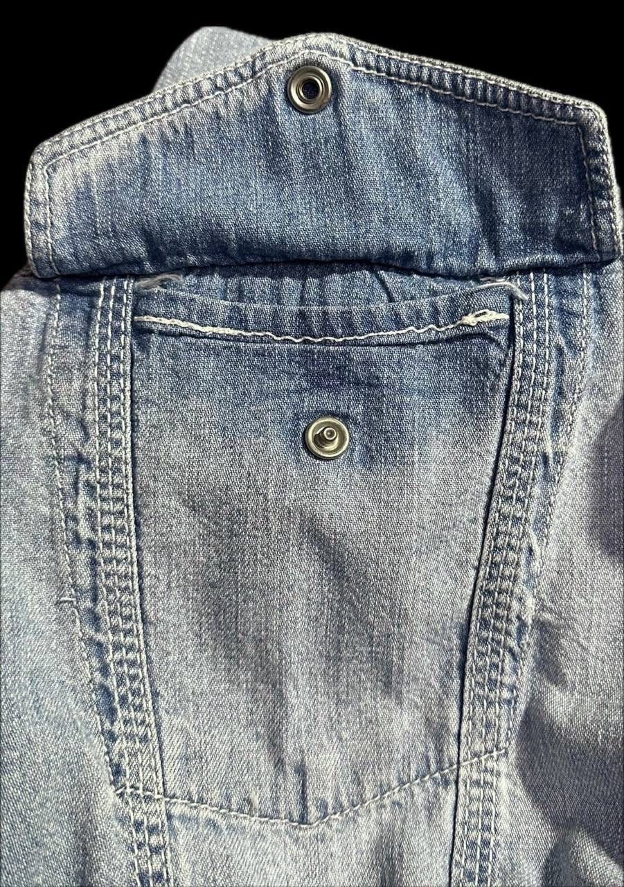 Designer DIESEL vintage jeans shirt buttons Denim made in Italy Size US M / EU 48-50 / 2 - 6 Thumbnail