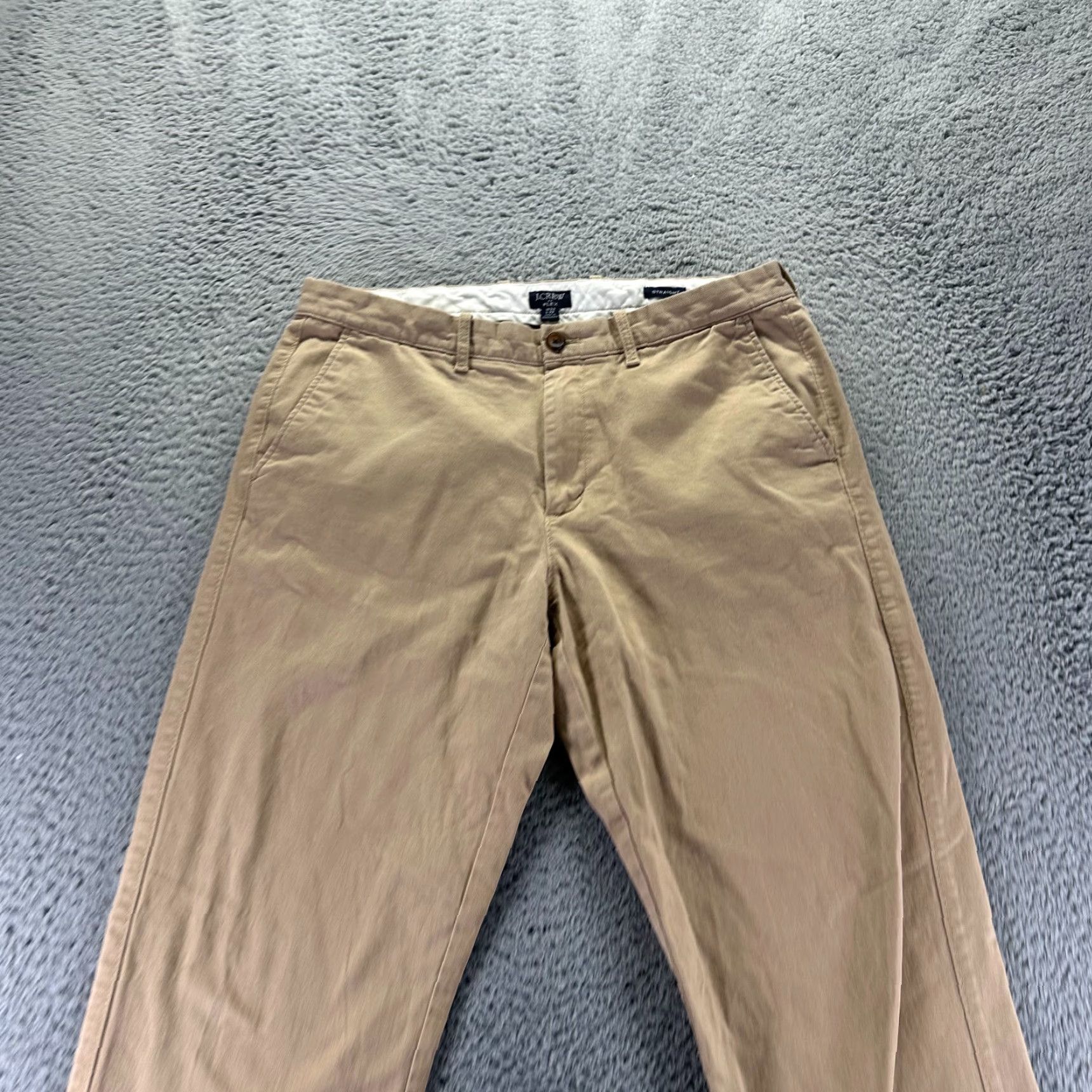 J.Crew J.Crew Pant Mens 33x32 Brown Chino straight leg cotton chino Size US 33 - 2 Thumbnail