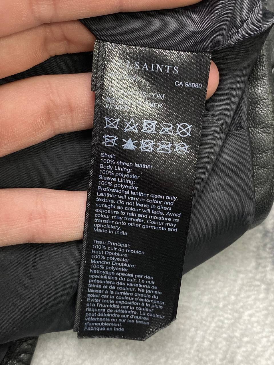 Allsaints All Saints Leather Biker Jacket Size S / US 4 / IT 40 - 7 Thumbnail