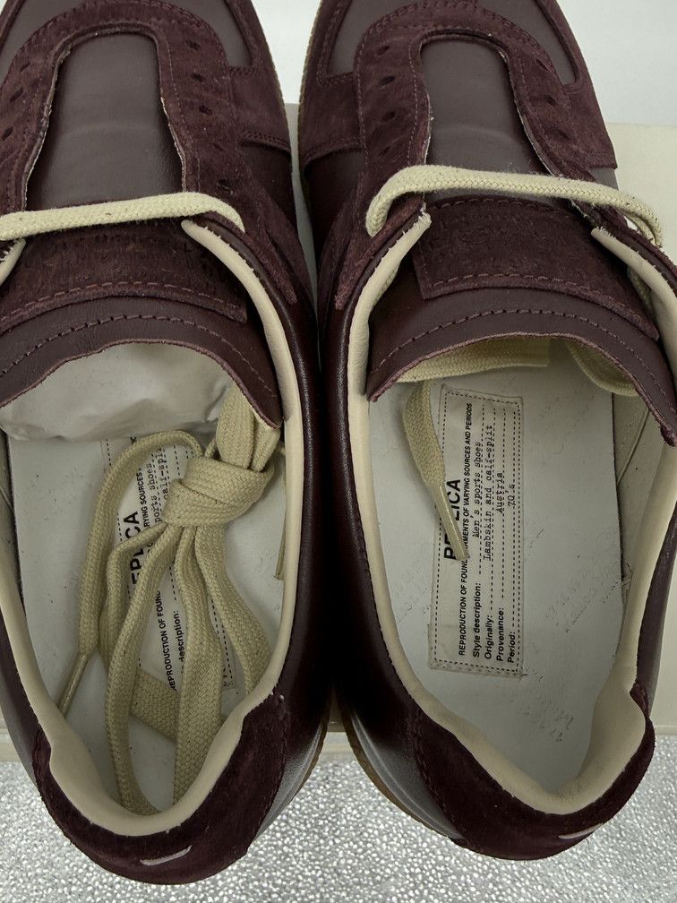 Maison Margiela GAT Low Burgundy Purple Size US 9 / EU 42 - 6 Thumbnail
