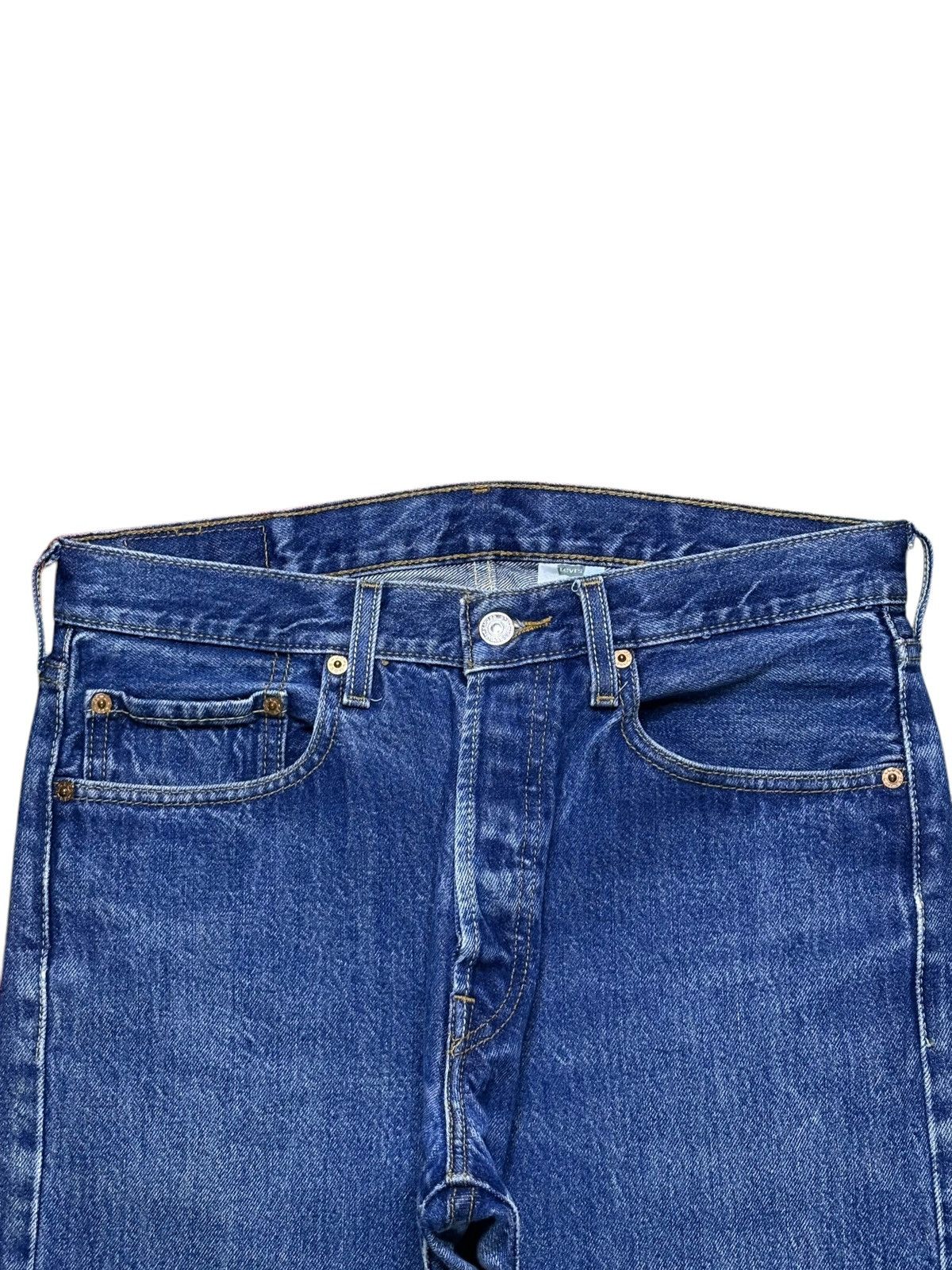 Levi's Vintage 90s Levis 501 Blue Wash Distress Loose Baggy Jeans Size US 31 - 4 Thumbnail