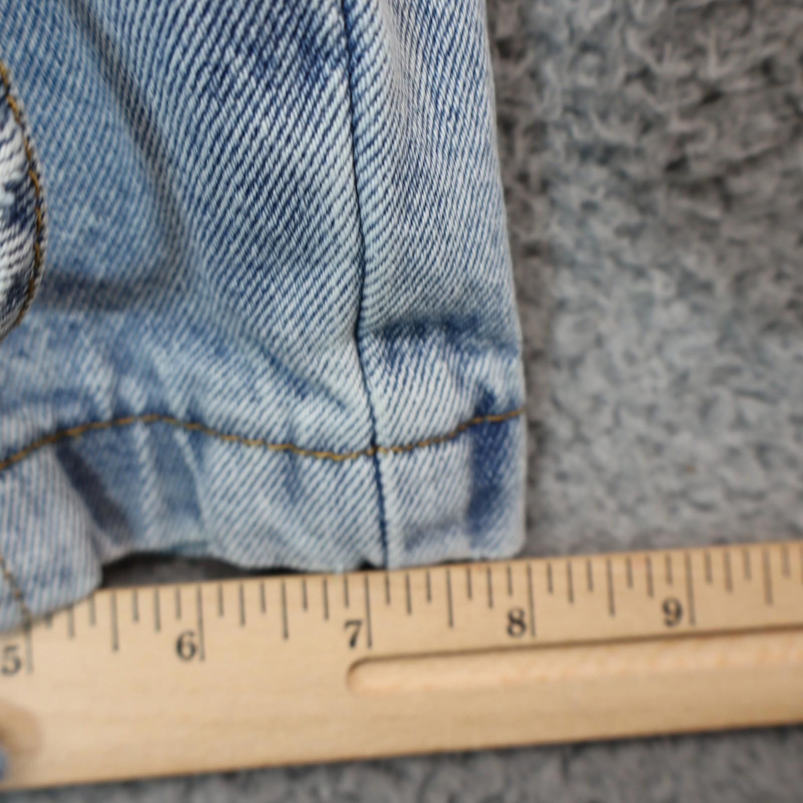 Other 12th Tribe Women Medium Blue Jeans Wide leg Tie Cuff Unique Size 32" / US 10 / IT 46 - 7 Thumbnail