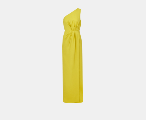 image of Dior O1Bcso1Str0524 Long Dress In Yellow, Women's (Size XL)