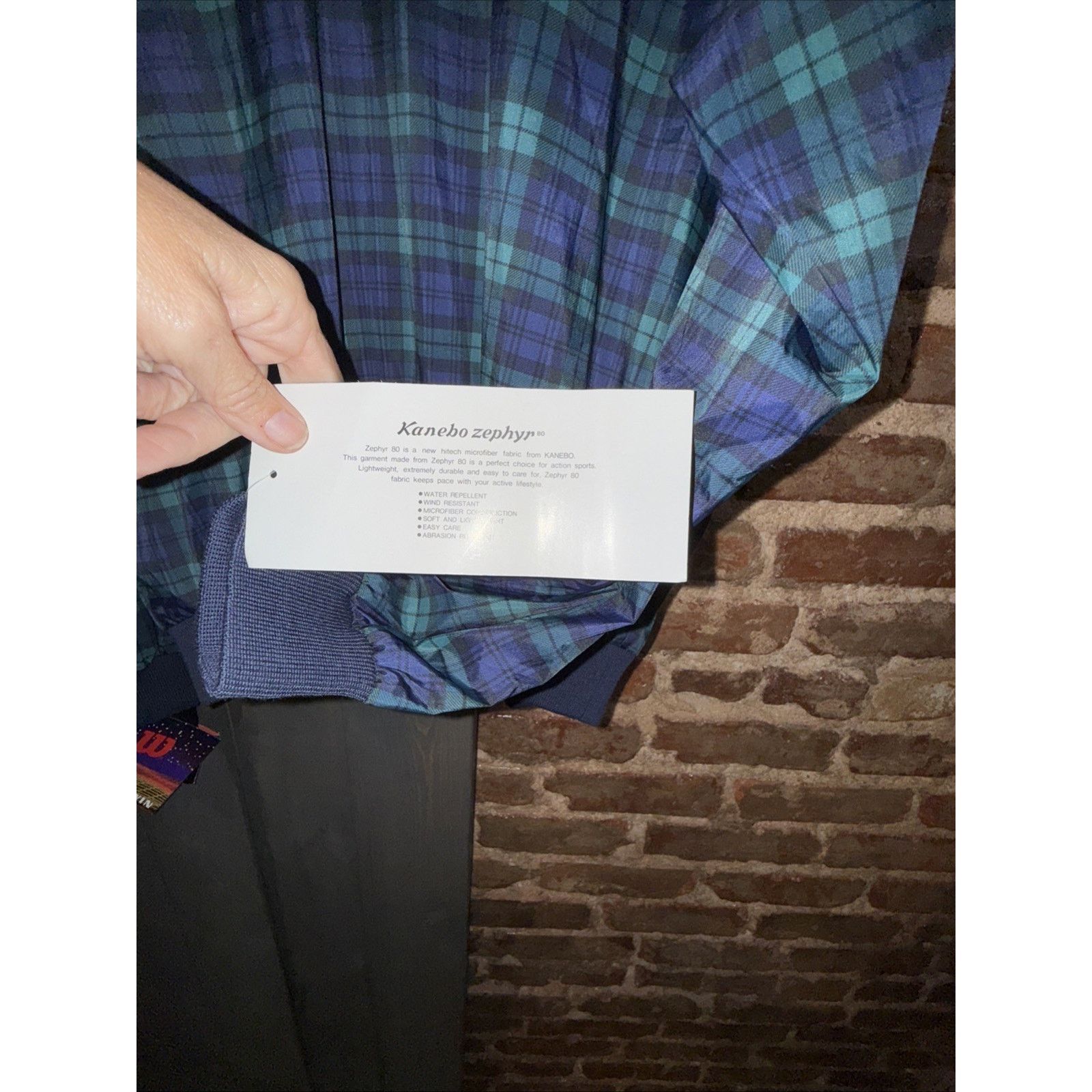 Wilson Wilson Tech Navy/Green Plaid Golf Pullover Size L NWT Size US L / EU 52-54 / 3 - 9 Thumbnail