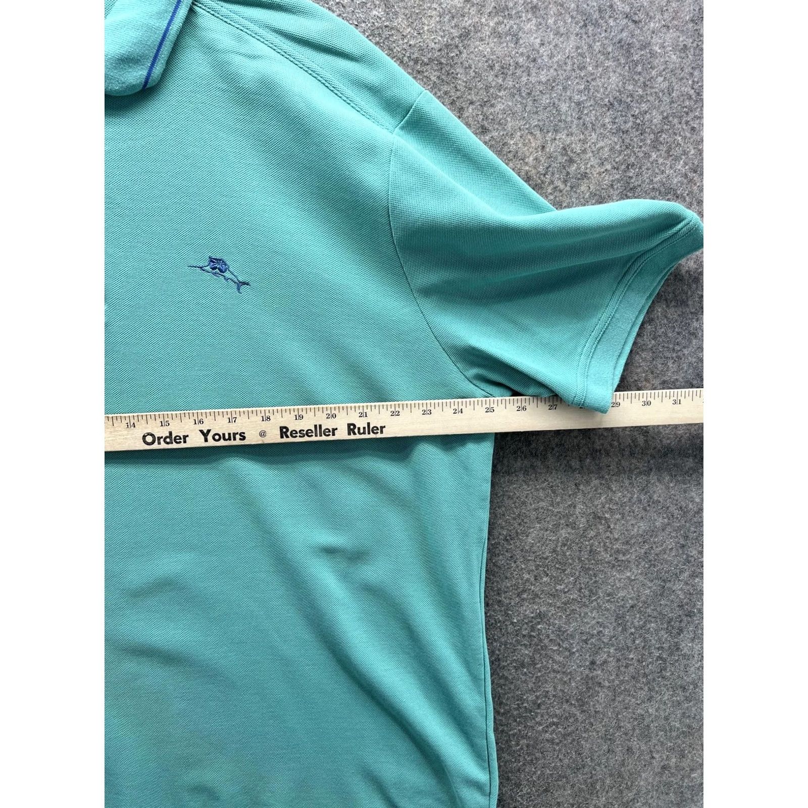 Tommy Bahama Tommy Bahama IslandZone Polo Shirt Mens XL Green Solid Marlin Logo Golf Casual Size US XL / EU 56 / 4 - 5 Thumbnail