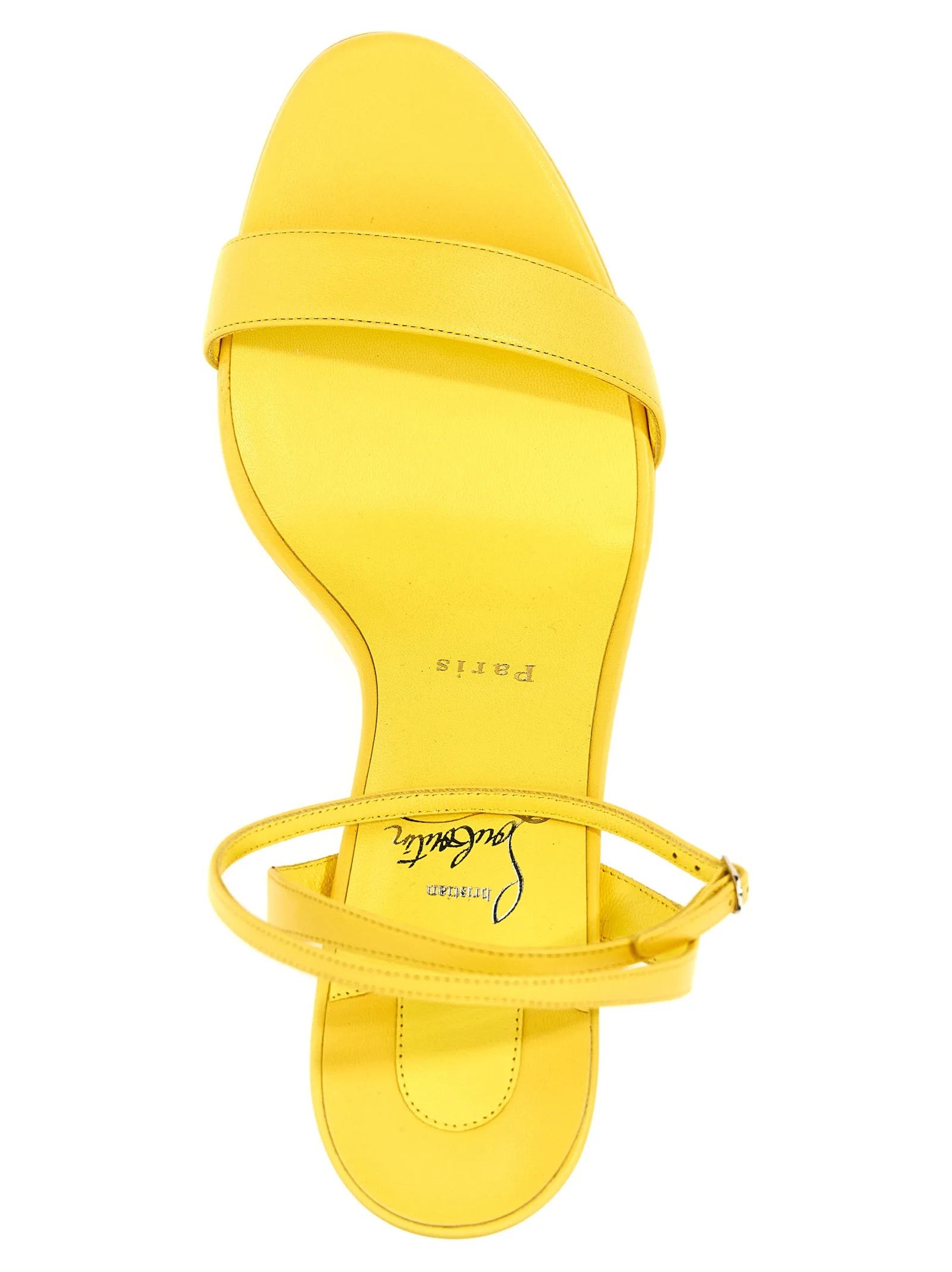 Christian Louboutin o1s1wg110225 Sandals in Yellow Size US 10 / IT 40 - 4 Thumbnail