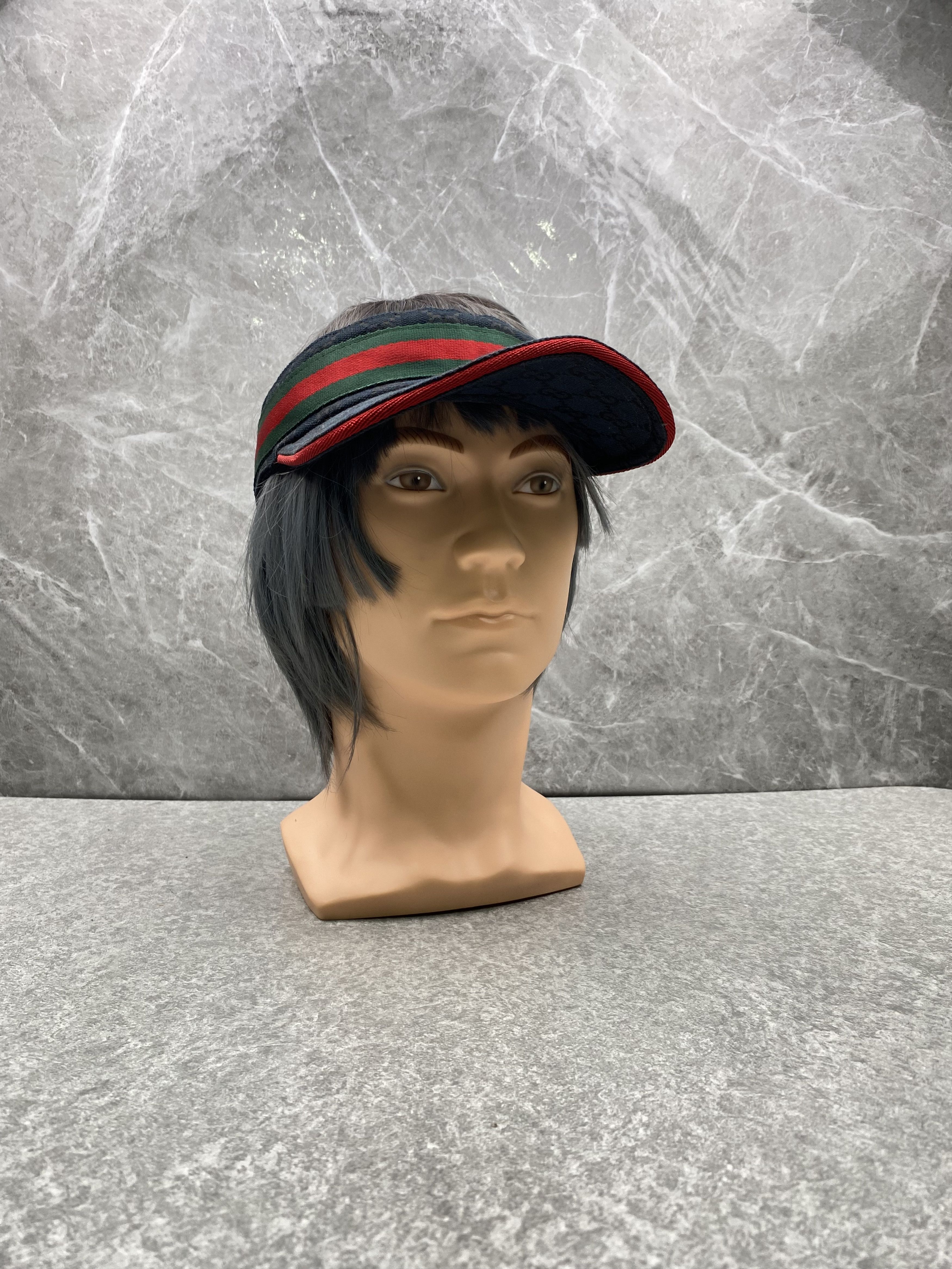 Gucci Gucci Black Monogram Visor Cap Size ONE SIZE - 2 Thumbnail