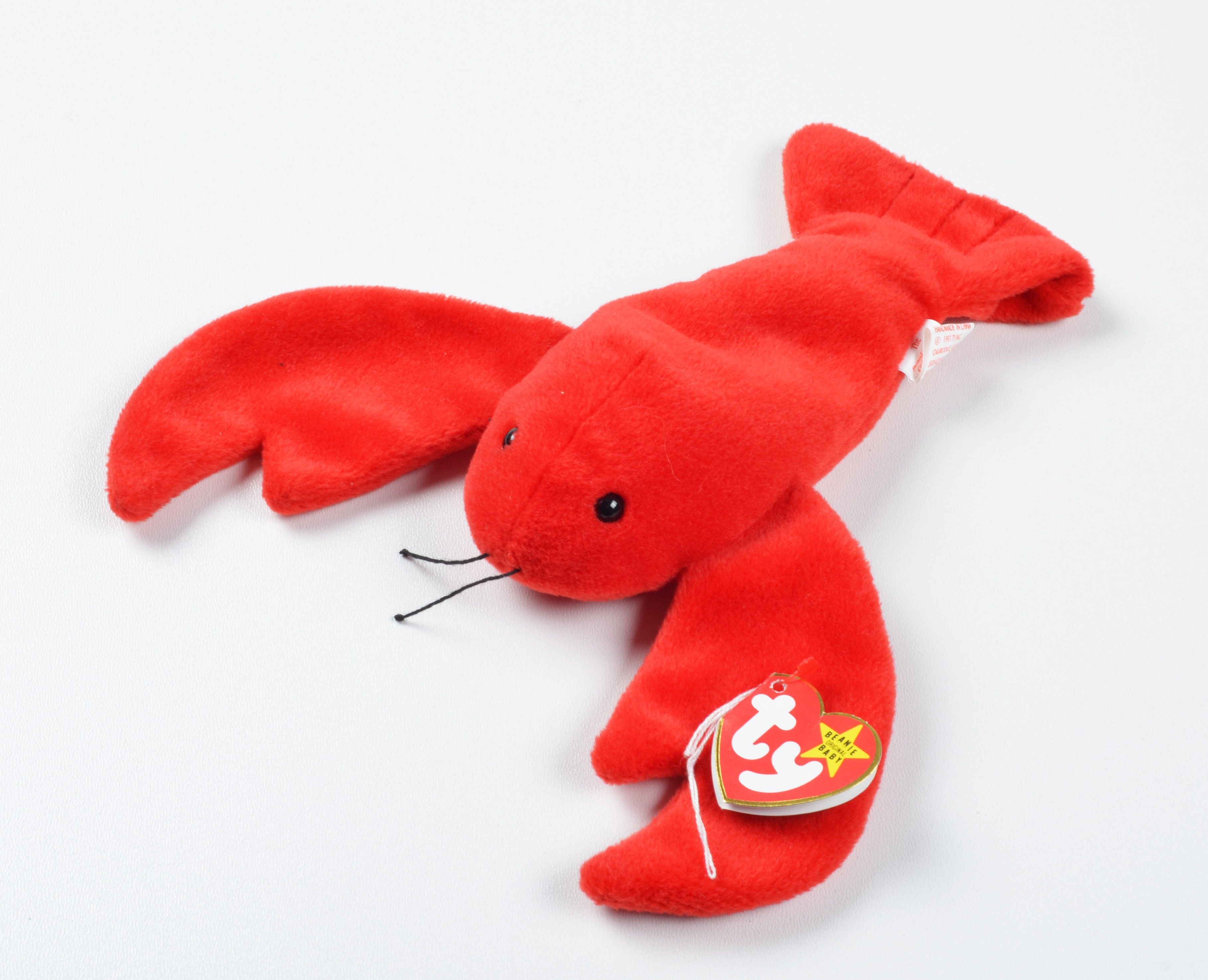 Vintage Ty Beanie Babies Pinchers Lobster Plush 1993 Red Vintage Size ONE SIZE - 1 Thumbnail