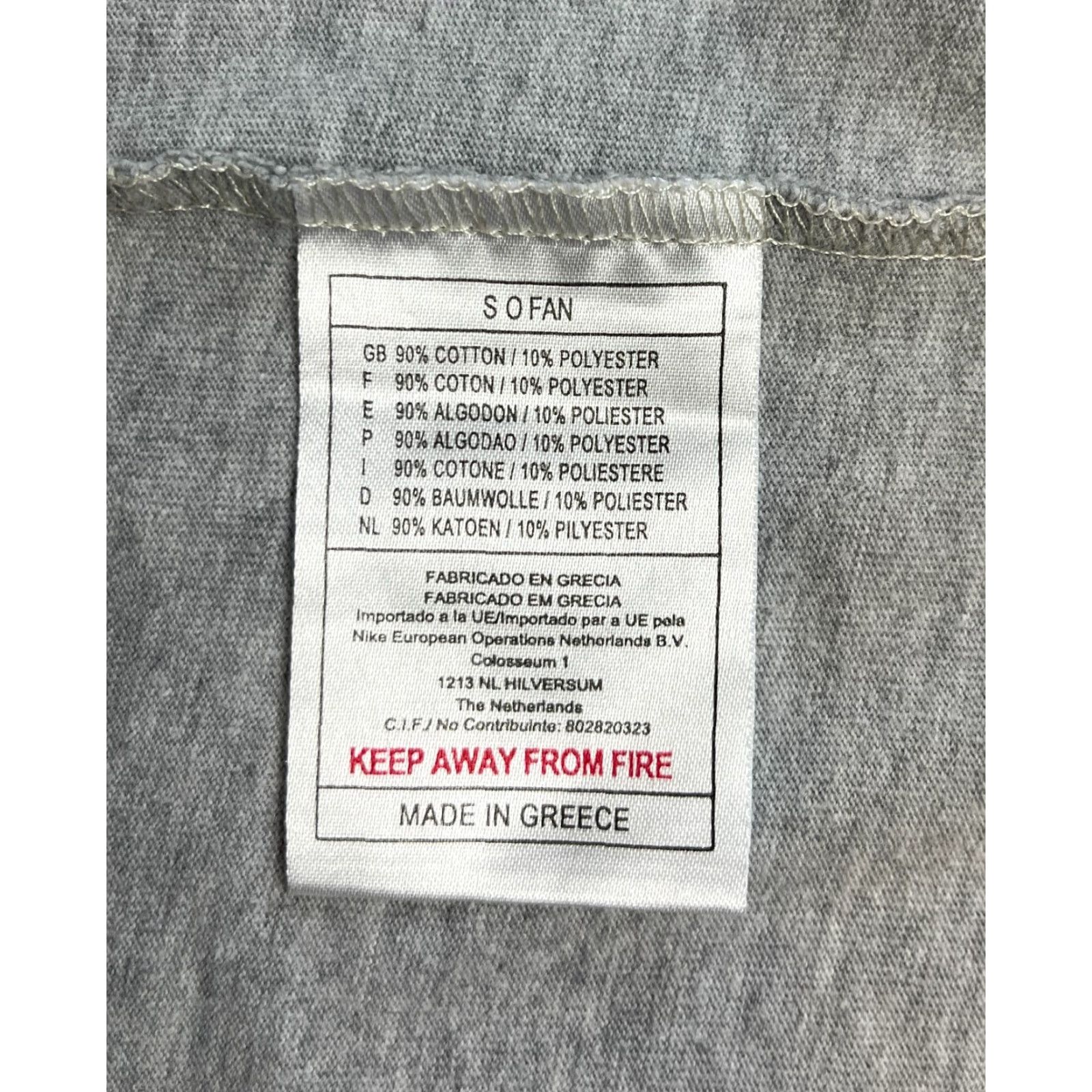 Nike Nike Men's 2XL Vintage 90s Basic T-Shirt Gray Crew Neck Short Sleeve Cotton Blend Logo Shirt 90s Size US XXL / EU 58 / 5 - 4 Thumbnail