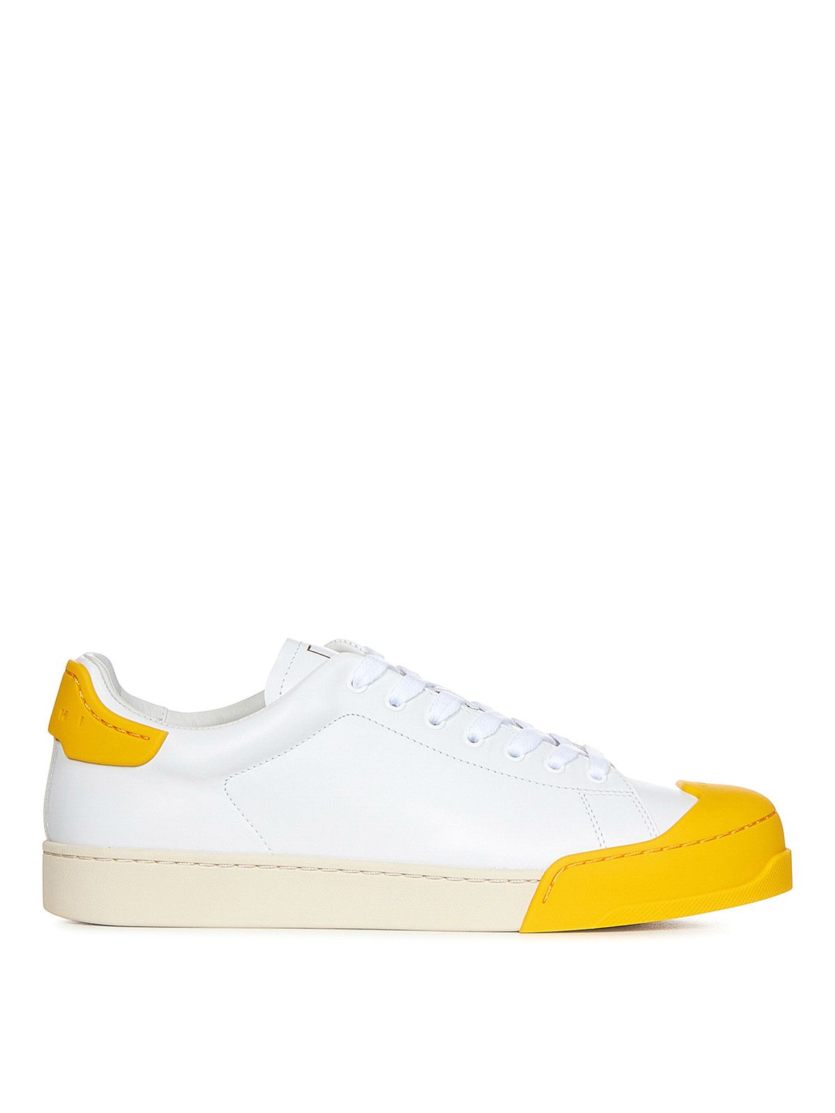 Marni o1y0225 Low-Top Sneakers in White/Yellow Size US 8 / EU 41 - 1 Thumbnail