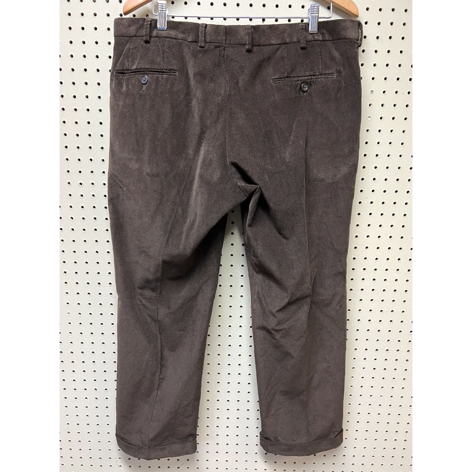 Polo Ralph Lauren Polo Ralph Lauren Corduroy Chino Pants Brown Pleated Cuffed Men's 38x29 Regular Straight Inseam 29 in Size US M / EU 48-50 / 2 - 2 Thumbnail