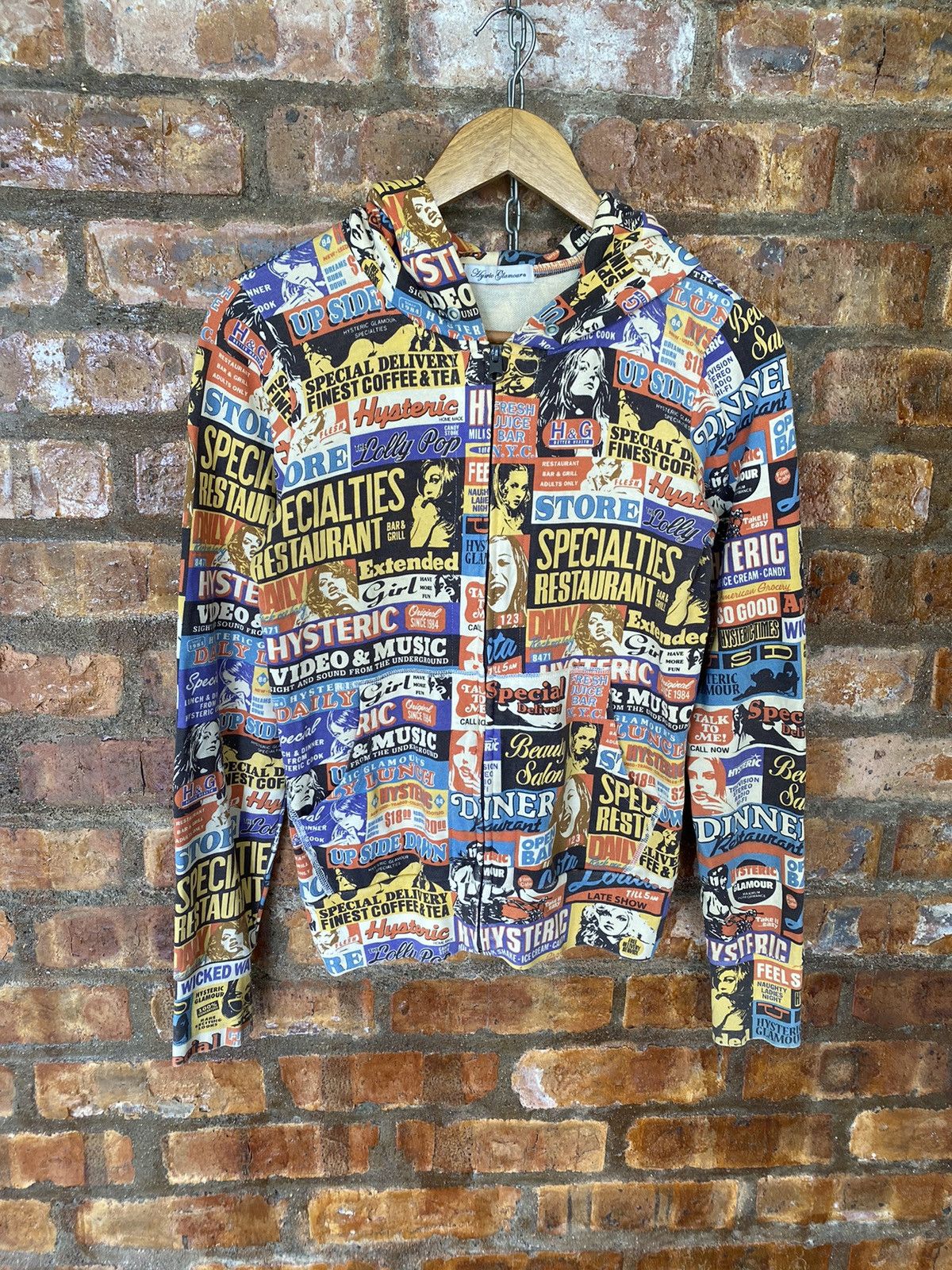 Hysteric Glamour Iconic Hysteric all logo hoodie Size M / US 6-8 / IT 42-44 - 2 Thumbnail