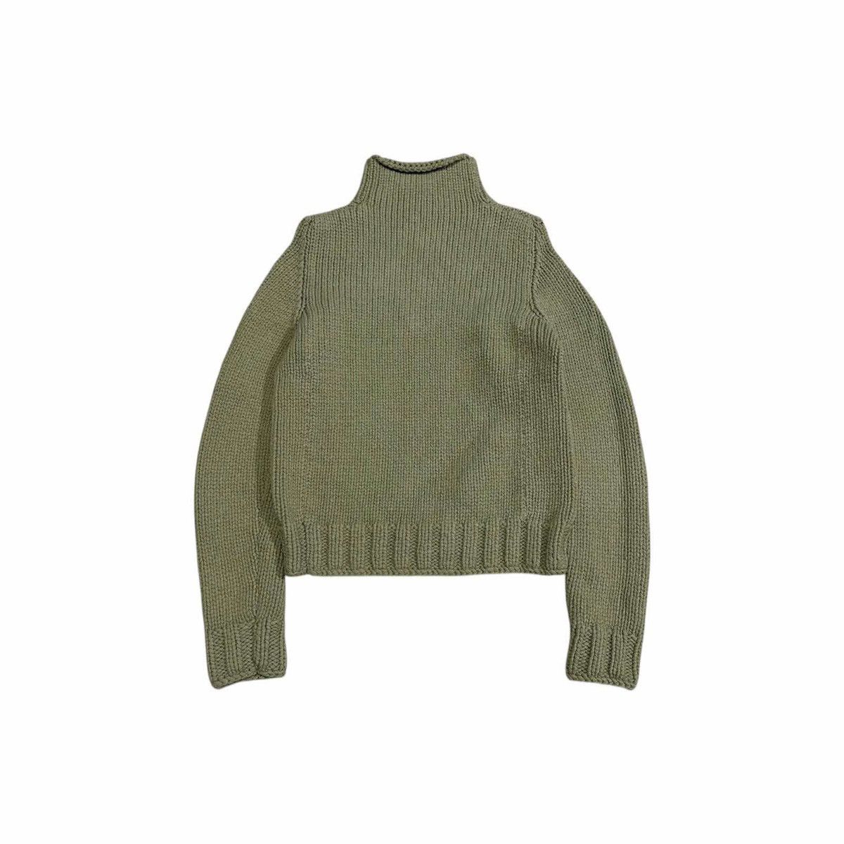A.P.C. 🔥Vintage APC Ribbed Knit Wool Sweater Jumper Mock Neck Size US M / EU 48-50 / 2 - 8 Thumbnail