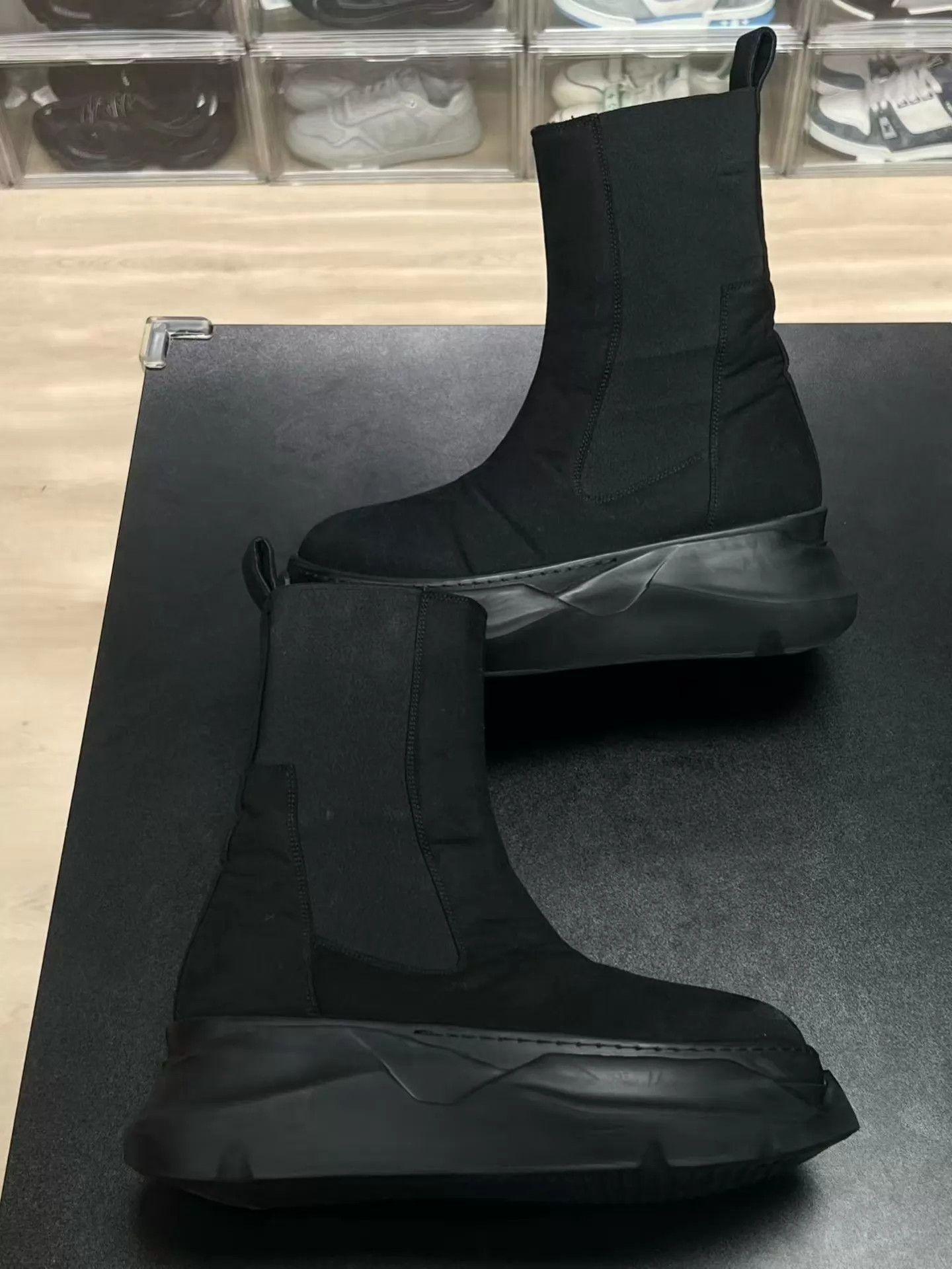 Rick Owens Rick Owens RO Short Chelsea Boots Black 38 (Vintage) Size US 7.5 / IT 37.5 - 4 Thumbnail