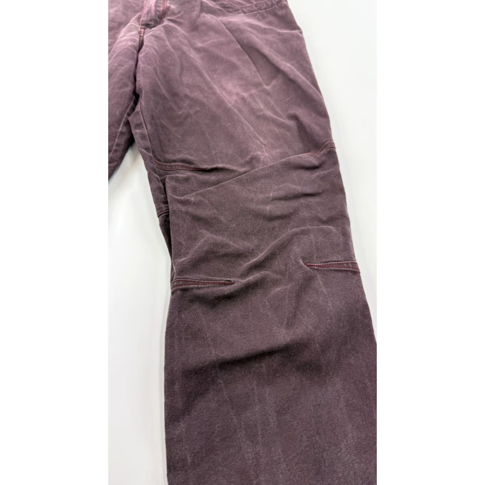 Vintage Columbia Slim Straight Fit Chino Pants Mens 40x32 Purple Flat Front Casual Preppy Size US 40 / EU 56 - 3 Thumbnail