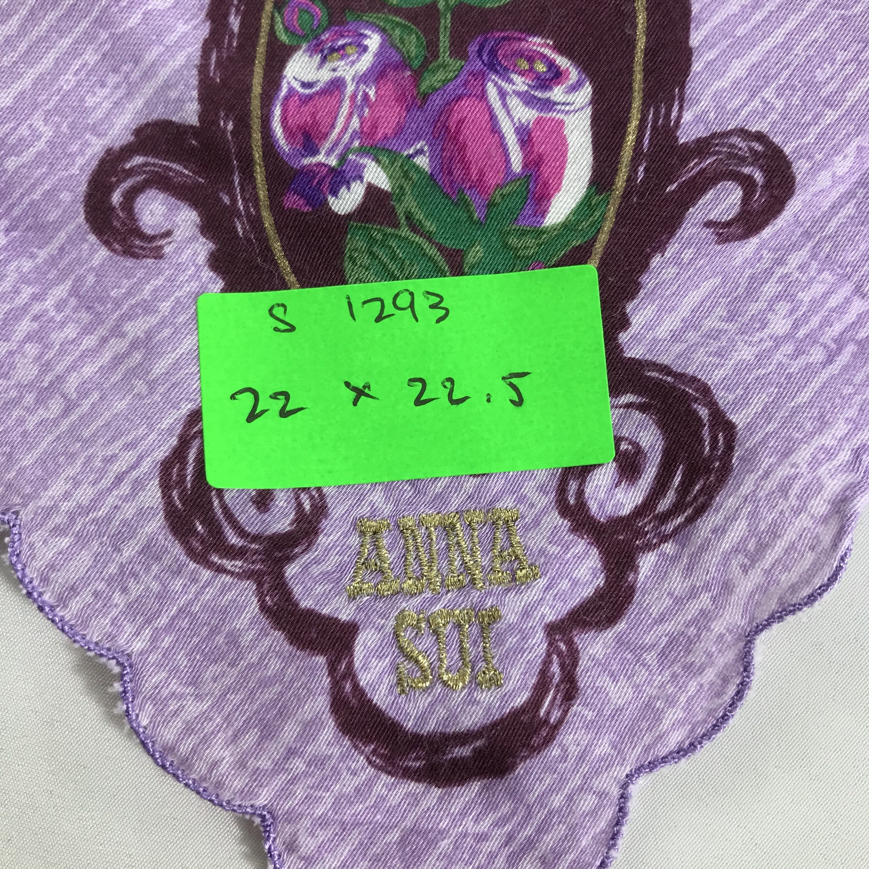 Anna Sui × Vintage Anna Sui Bandana / Handkerchief / Neckerchief - S1293 Size ONE SIZE - 5 Thumbnail
