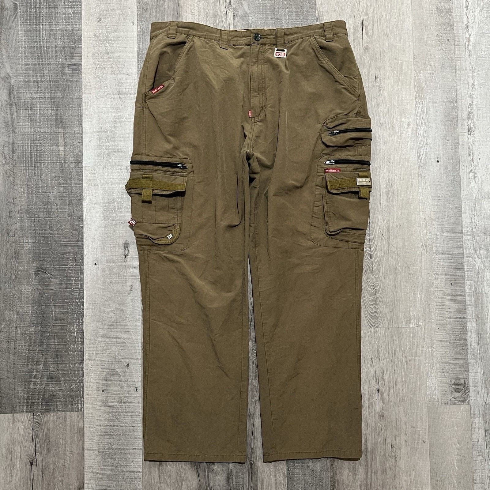 Ecko Unltd. Echo Unltd Baggy Paratrooper Cargo Pants Brown Baggy 40 Size US 40 / EU 56 - 1 Thumbnail
