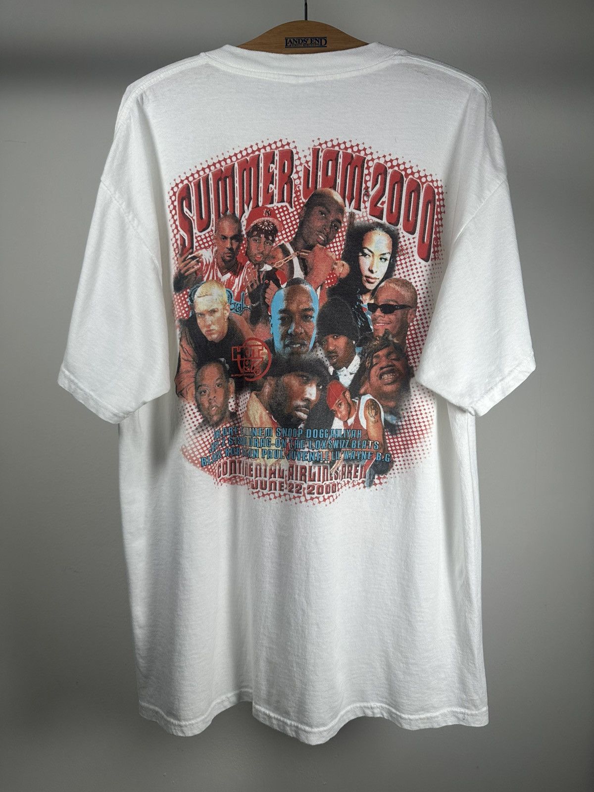 Rap Tees Vintage rare summer jam HOT97 2000 white rap tee shirt Size US XL / EU 56 / 4 - 3 Thumbnail