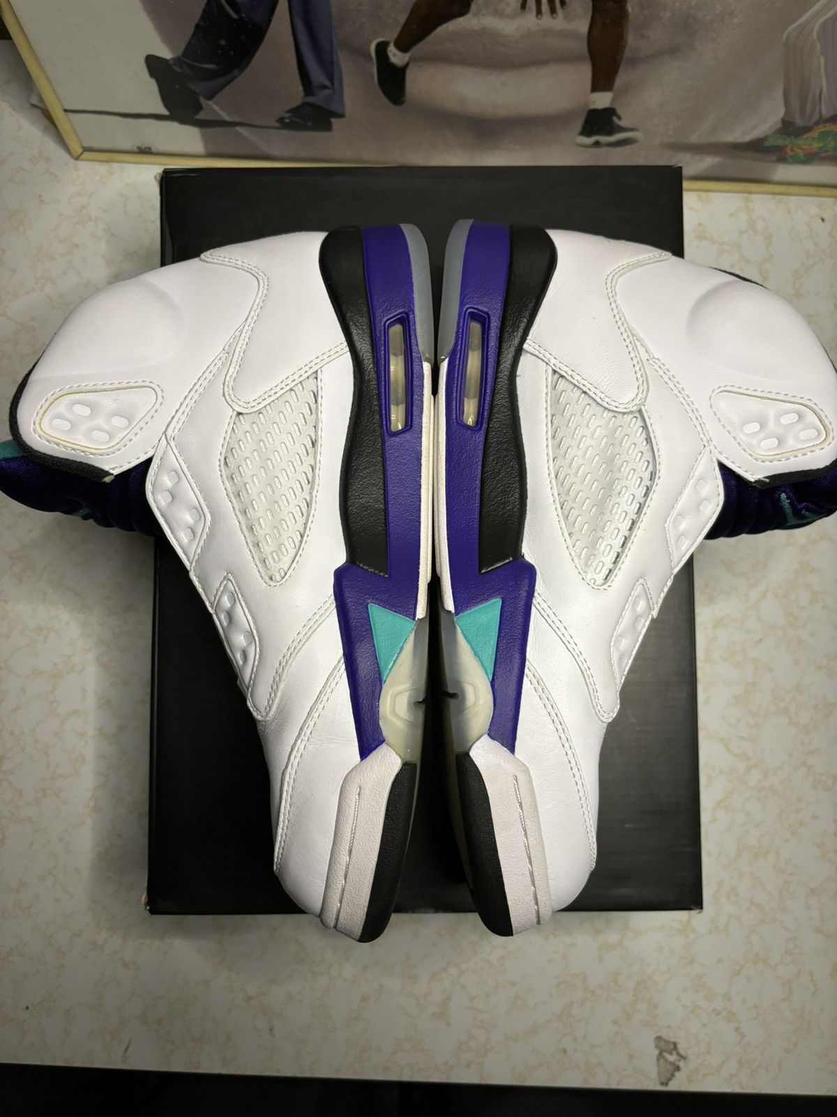Jordan Brand Air Jordan 5 Retro fresh prince grape Size US 8.5 / EU 41-42 - 3 Thumbnail
