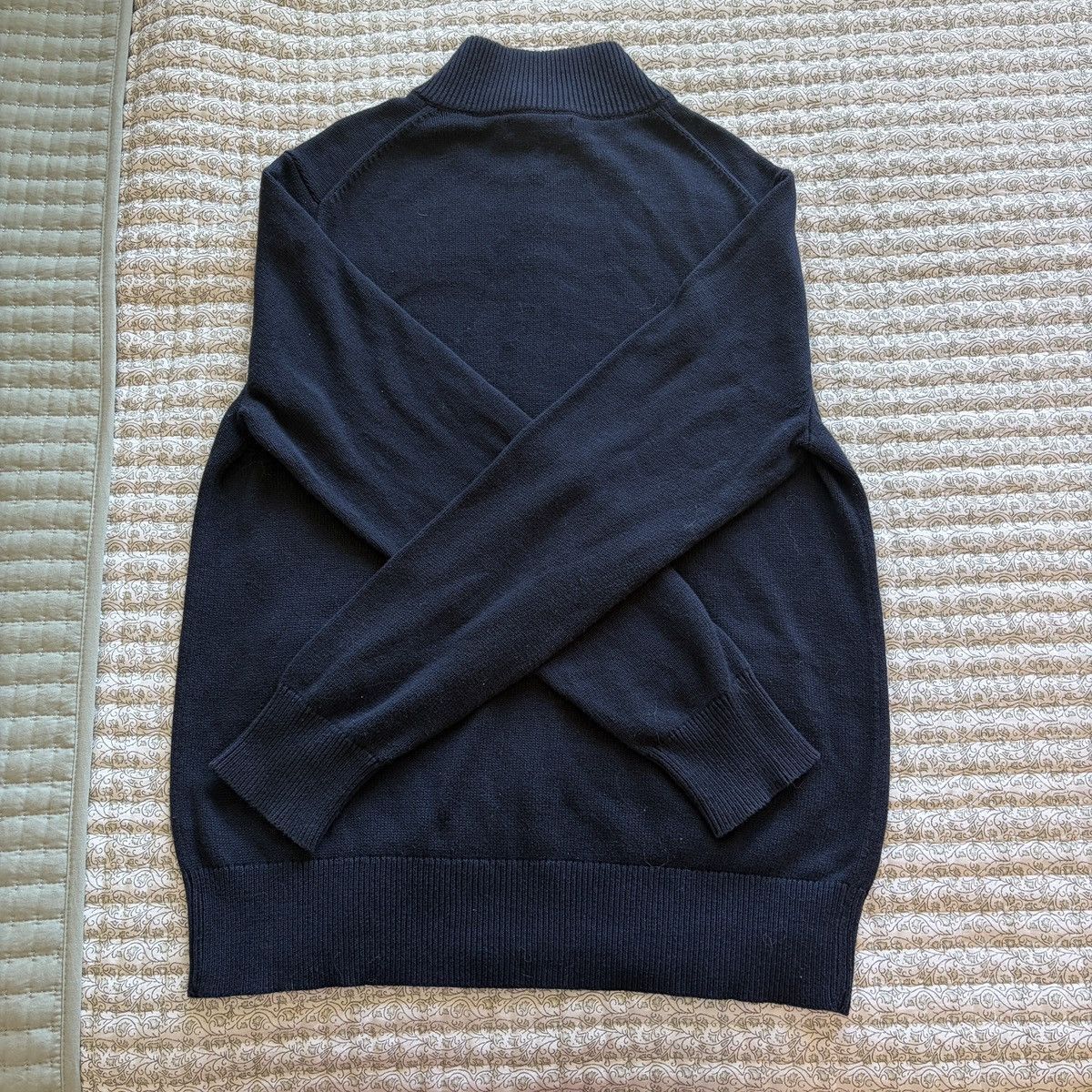 Banana Republic Banana republic navy blue quarter zip sweater Size US L / EU 52-54 / 3 - 3 Thumbnail