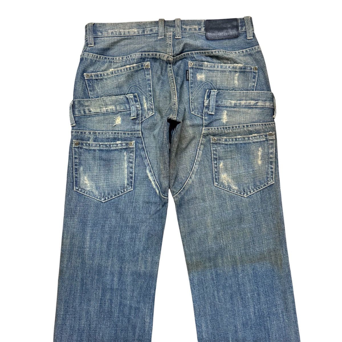Nicole Club Monsieur Nicole Reconstructed Denim Jeans 20471120 Size US 31 - 7 Thumbnail