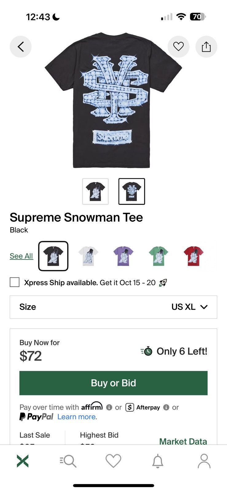 Supreme supreme snowman tee Size US XL / EU 56 / 4 - 2 Thumbnail