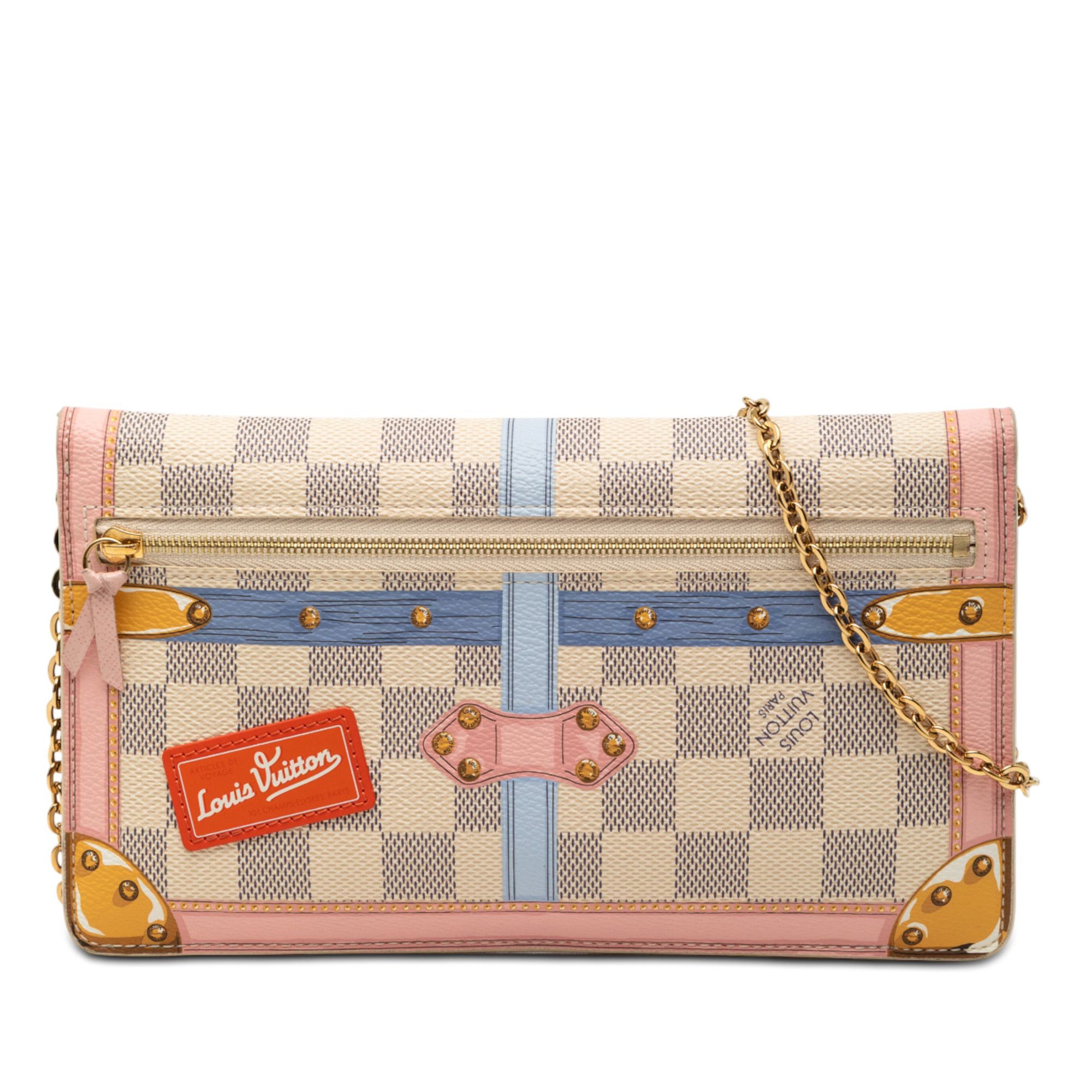 Louis Vuitton Louis Vuitton Damier Azur Summer Trunks Pochette Weekend Size ONE SIZE - 1 Thumbnail