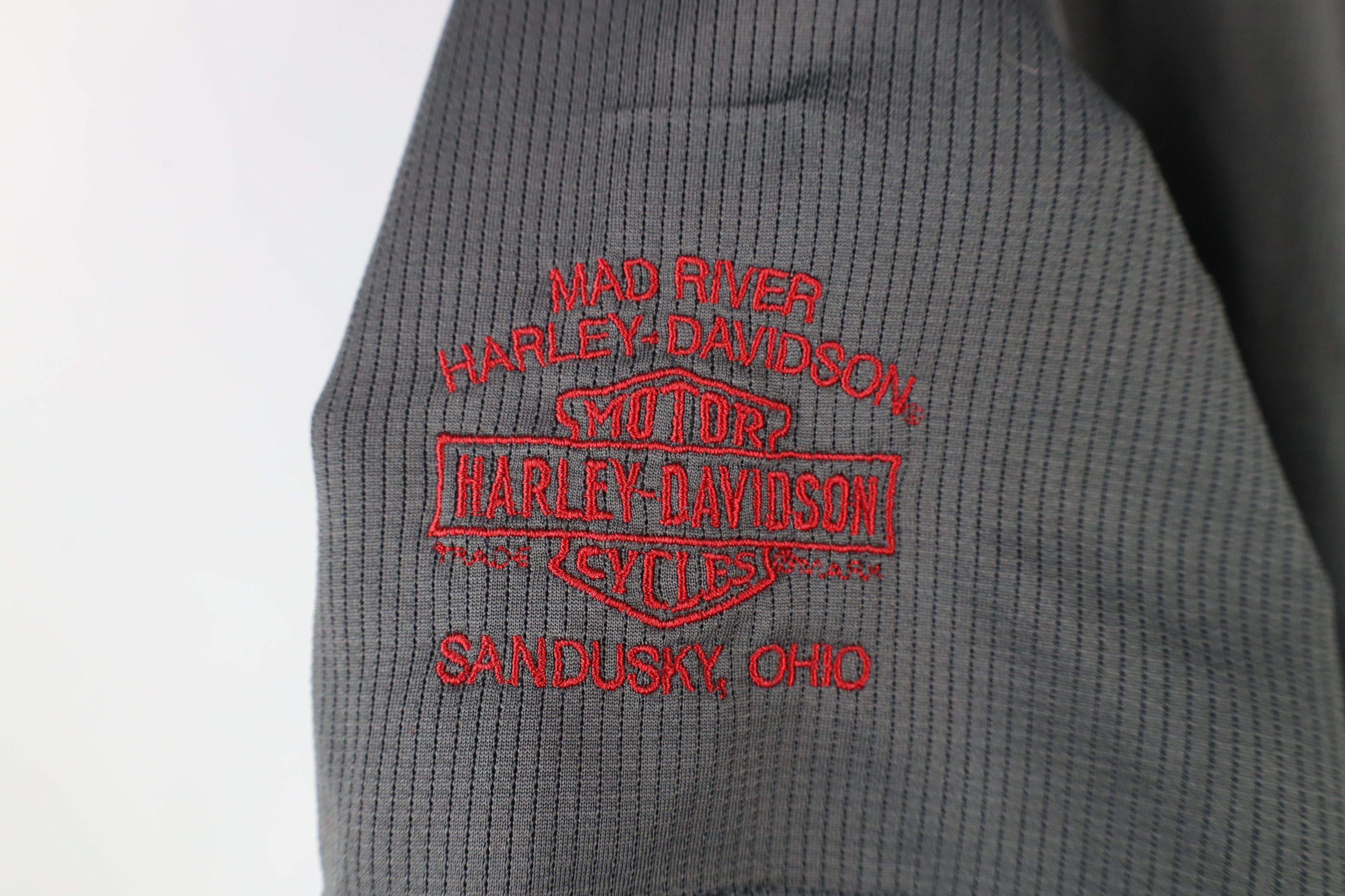 Harley Davidson × Vintage Vintage Y2K Harley Davidson Short Sleeve Baseball Jersey Size US M / EU 48-50 / 2 - 5 Thumbnail