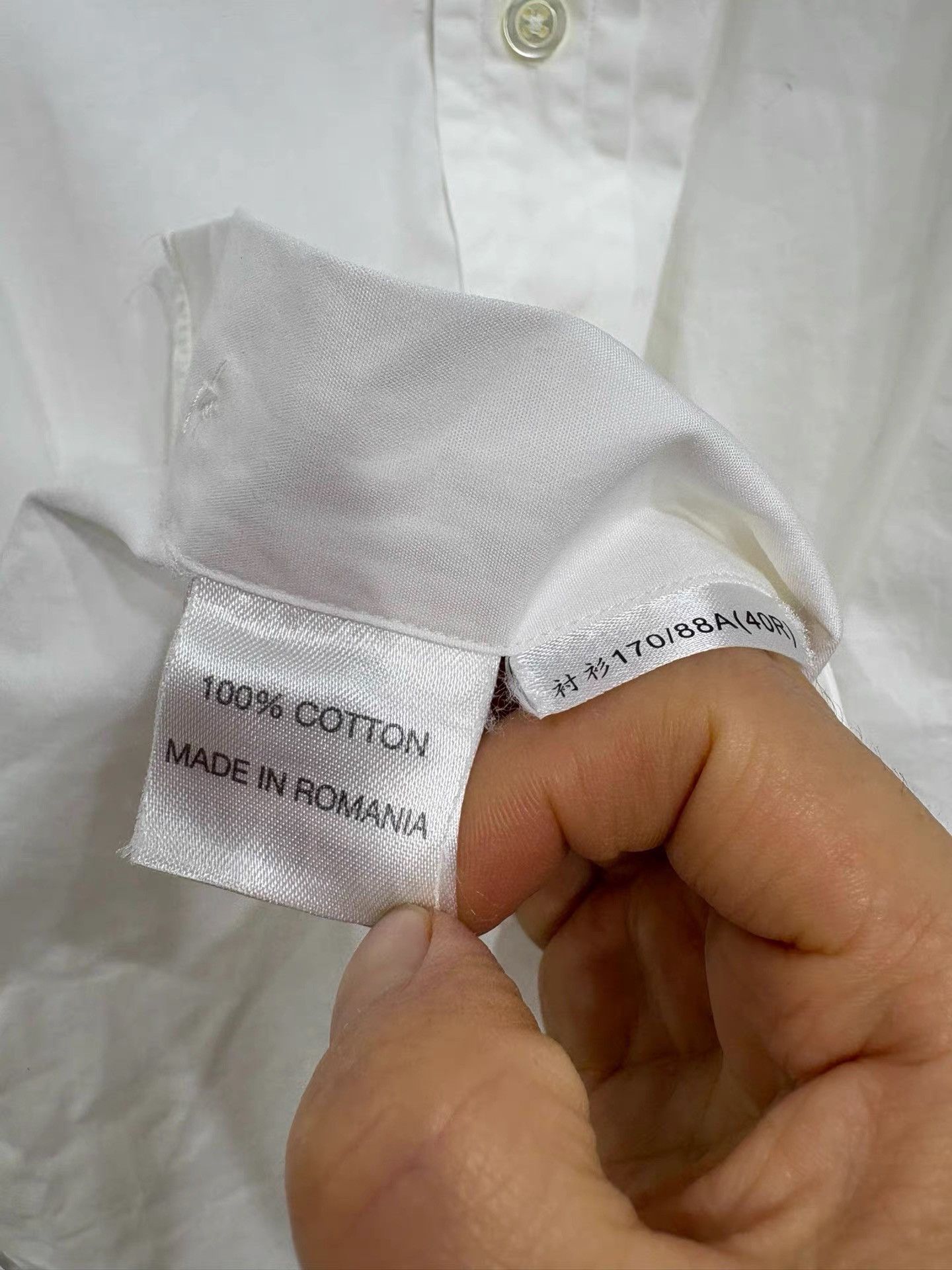 Alfred Dunhill Dunhill Men's White Shirt K29 Size US M / EU 48-50 / 2 - 6 Thumbnail