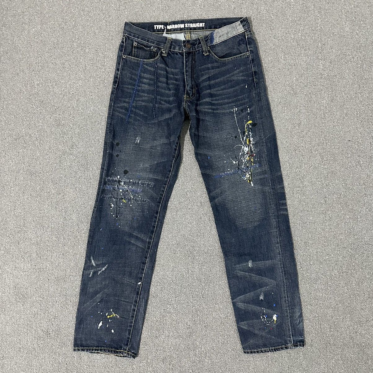 Neighborhood Neighborhood - Splatter Paint Selvedge Pants Size US 31 - 1 Thumbnail