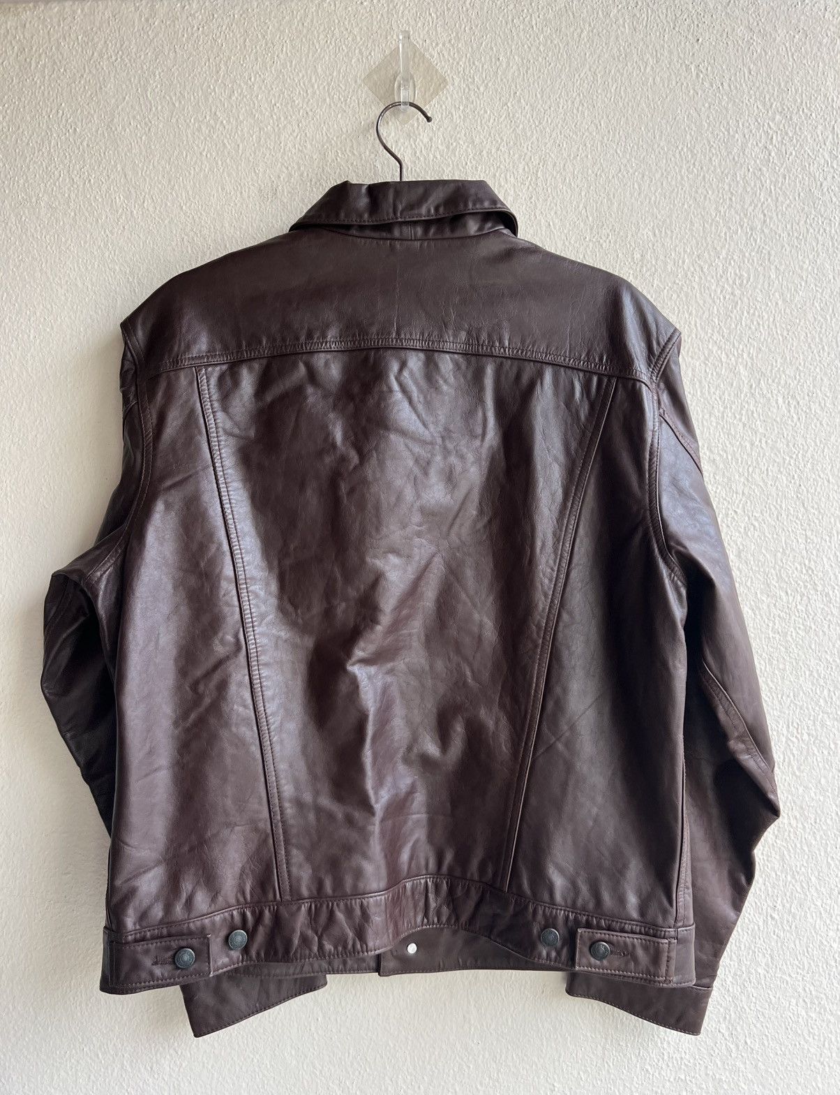 Vintage 90s GAP Type 3 Trucker Leather Jacket