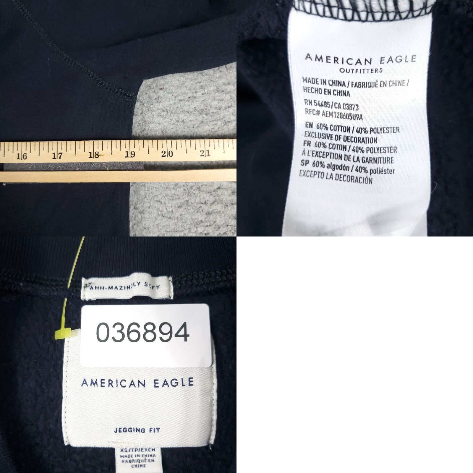 American Eagle Outfitters American Eagle Sweater Womens XS Navy Blue Casual Pullover Sweatshirt Size XS / US 0-2 / IT 36-38 - 8 Thumbnail