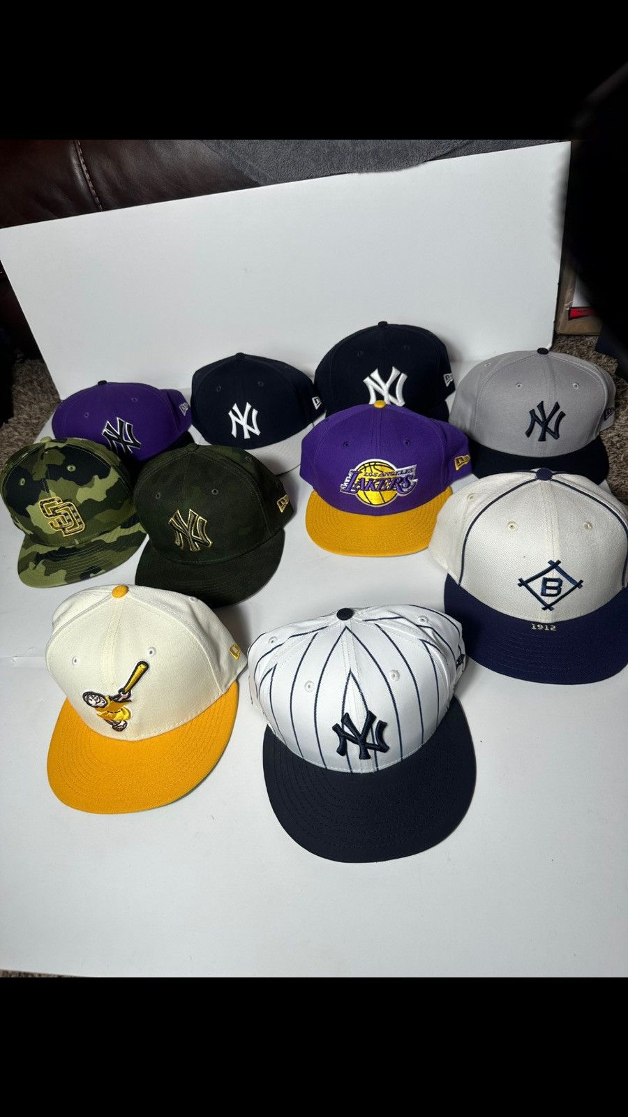 NBA × New York Yankees New Era Fitted Hat Bundle Size 7 3/4 Size ONE SIZE - 2 Thumbnail