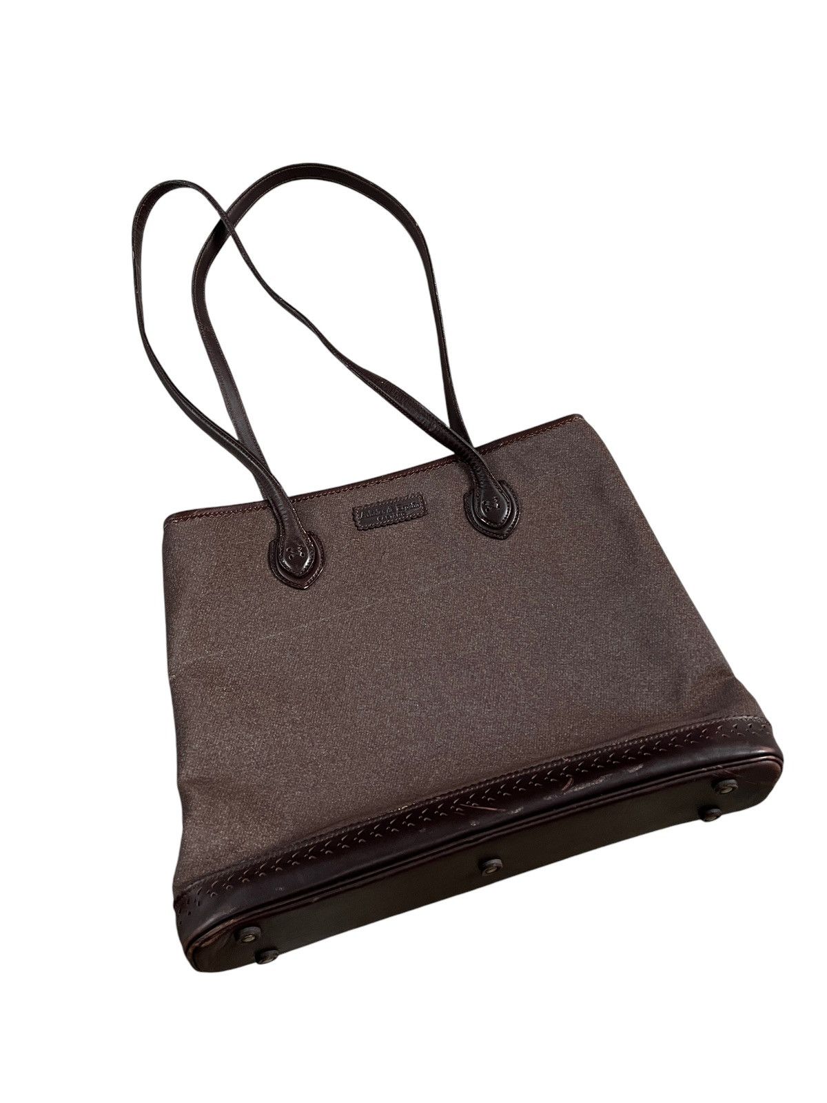 Loewe Vintage Loewe Padded Brown Long Handle Tote Bag Size ONE SIZE - 9 Thumbnail