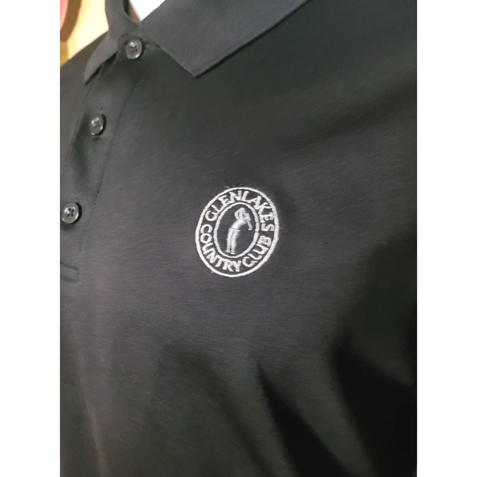 Jansport Glenlakes Country Club Logo Golf Polo Shirt 2XL Men Black Vansport Polo Golf Size US XXL / EU 58 / 5 - 2 Thumbnail