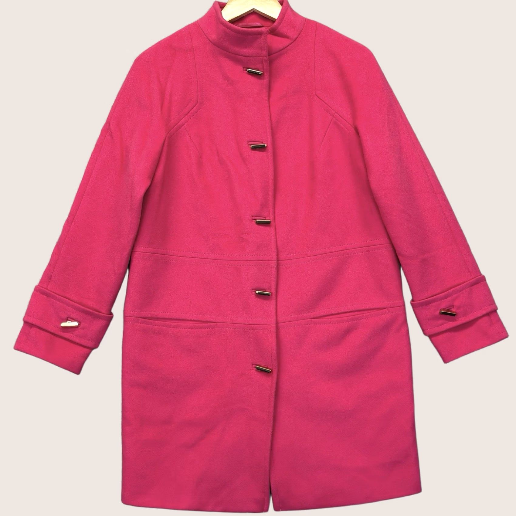 Vintage Hot Pink Coat - M&S per Una, Size 12, Knee Length, Womens, Vintage, Used Size XL / US 12-14 / IT 48-50 - 1 Thumbnail