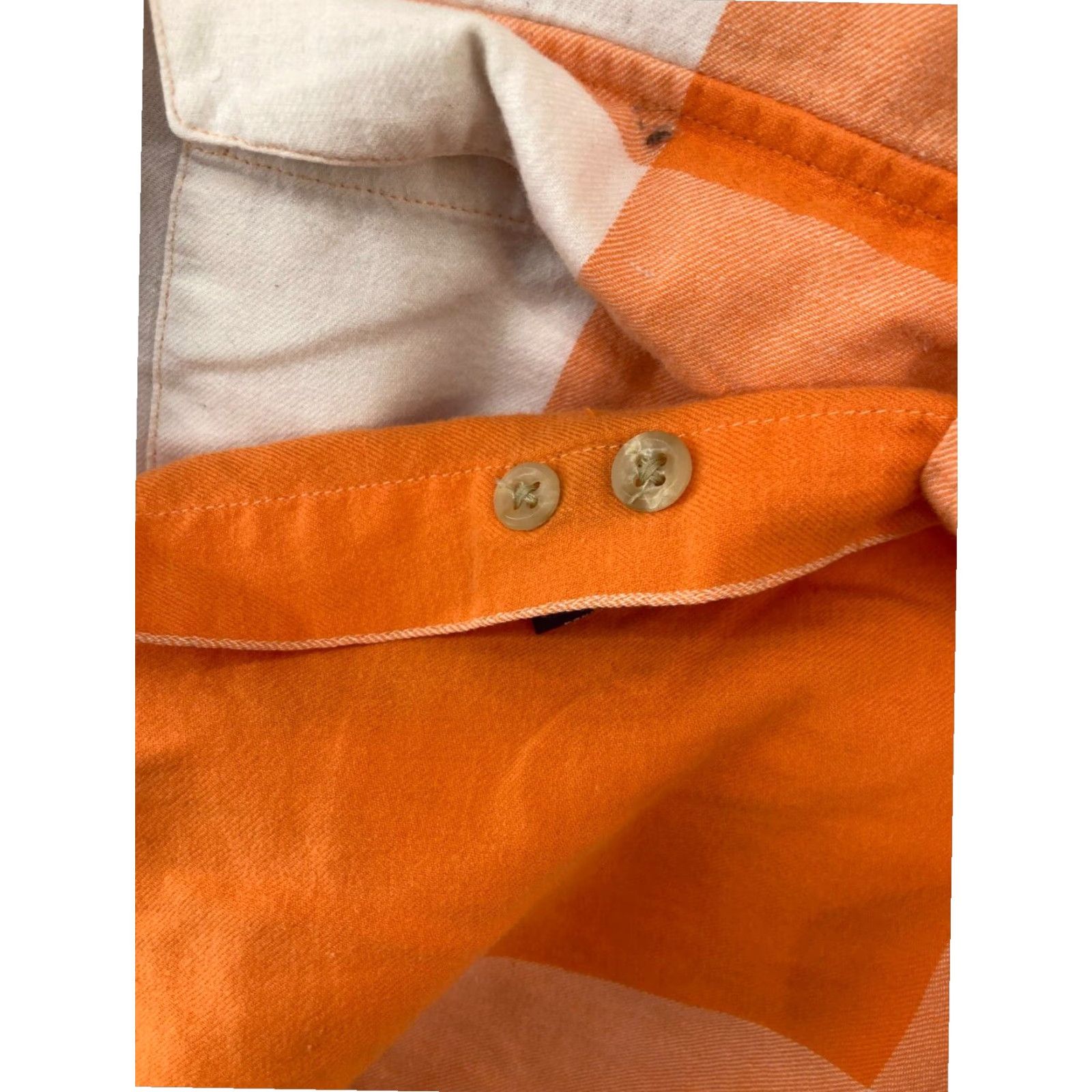 Tommy Hilfiger Tommy Hilfiger Mens Medium Orange Plaid Check Shirt Vintage 90s Size US M / EU 48-50 / 2 - 7 Thumbnail