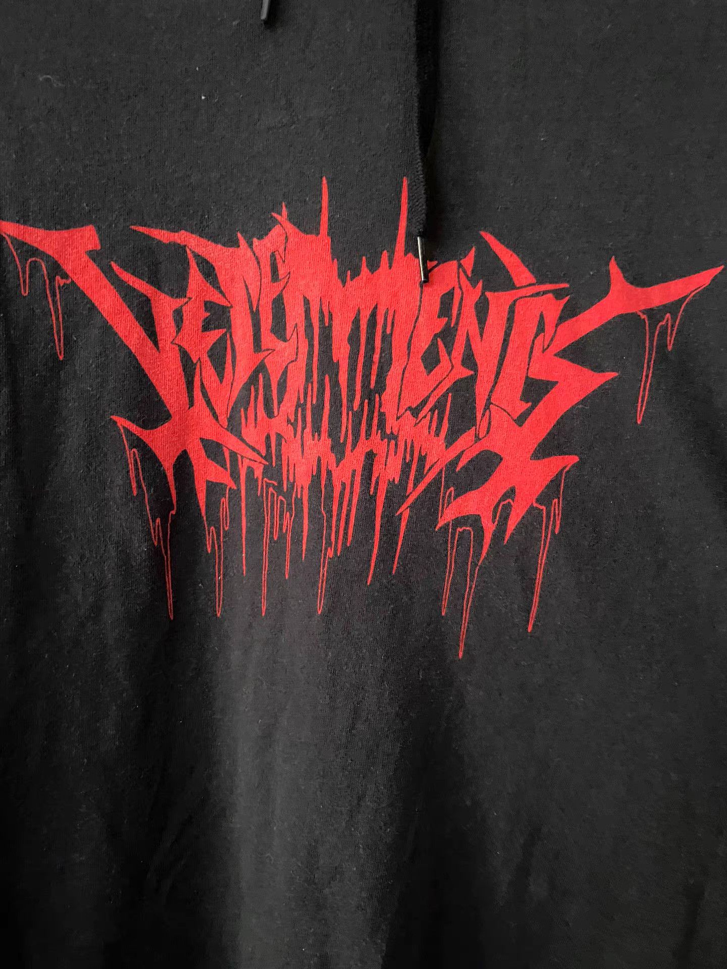 Vetements Vetements 18SS Blood Drop Sanskrit Light Hoodie Size US S / EU 44-46 / 1 - 5 Thumbnail
