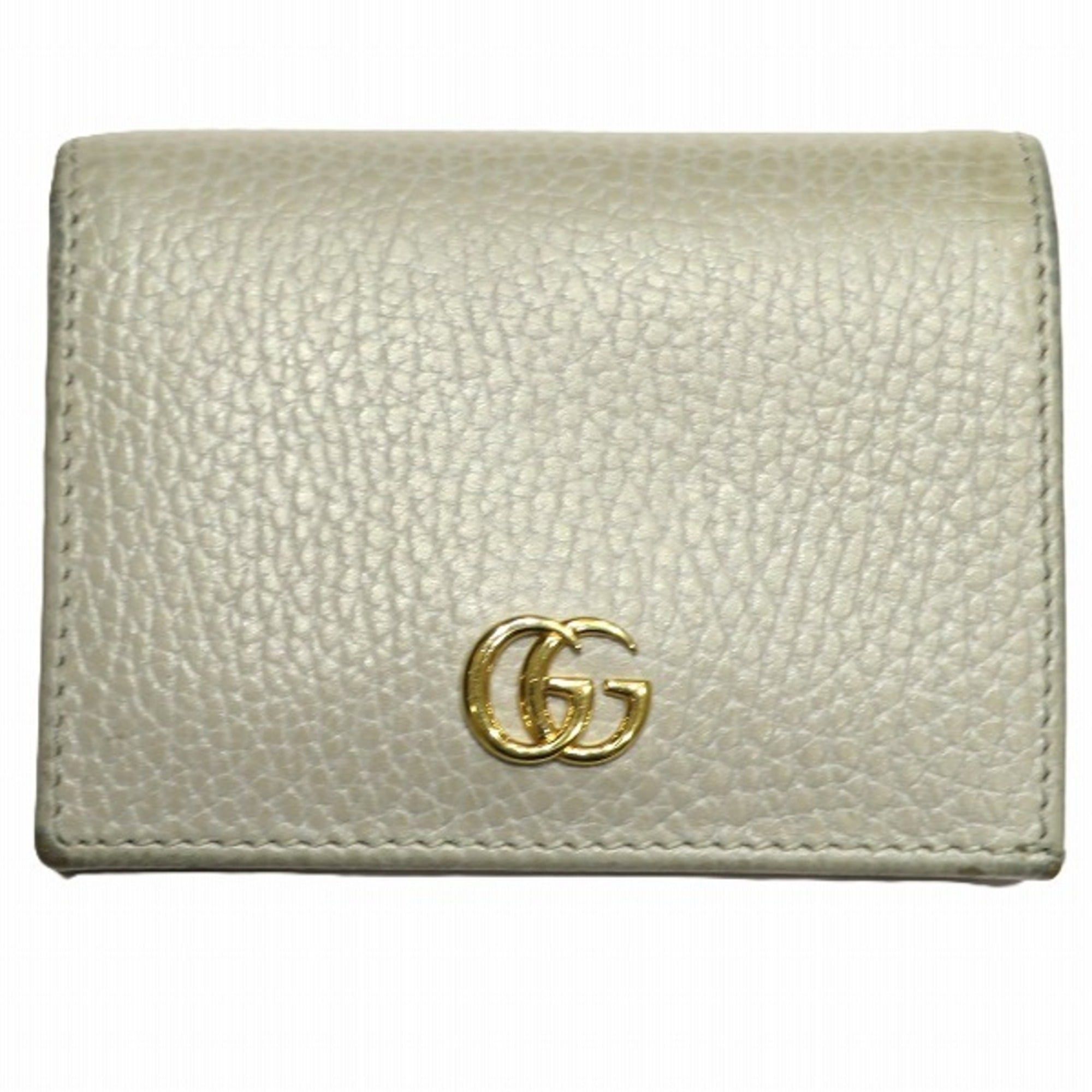 Gucci Gucci GG Petite Marmont 456126 Compact Bi-fold Wallet for Women Size ONE SIZE - 1 Thumbnail