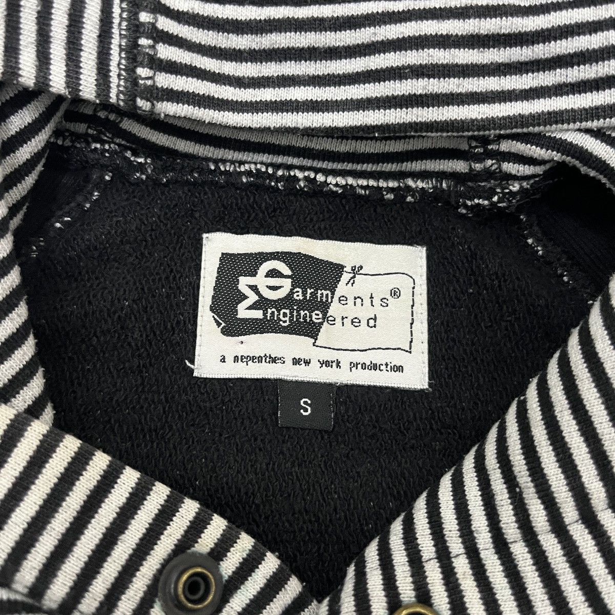Engineered Garments RARE Reglan Hoodie Stripe Engineered Garments Size US S / EU 44-46 / 1 - 10 Thumbnail