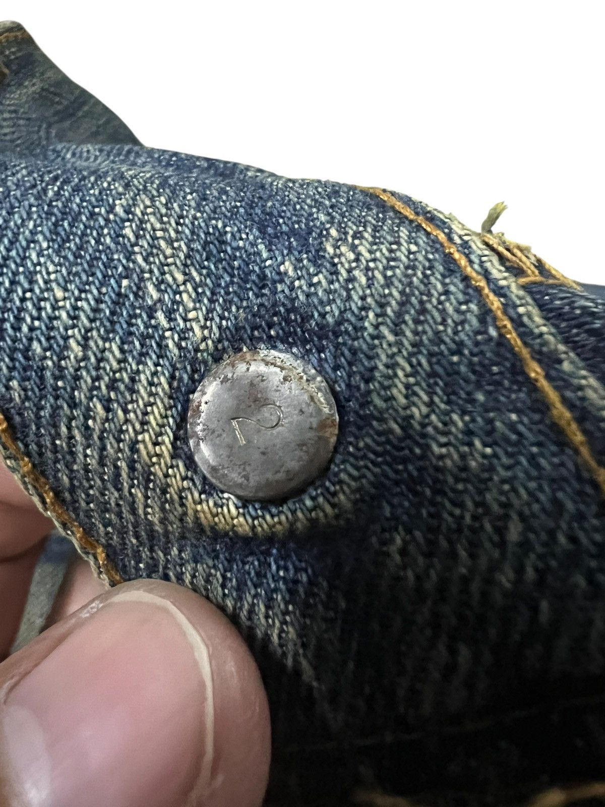 Levi's 60’s Levi’s 501 Redline #2 Selvedge Distressed Rusty Jean Size US 29 - 9 Thumbnail